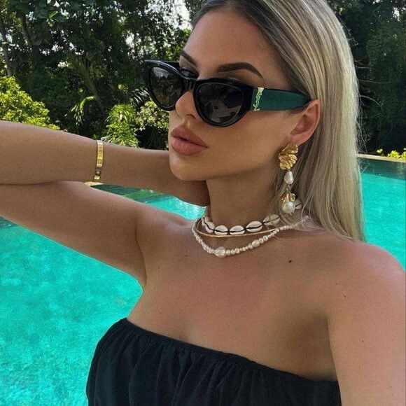 🕶️ New Saint Laurent SLM94 001 Black Sunglasses