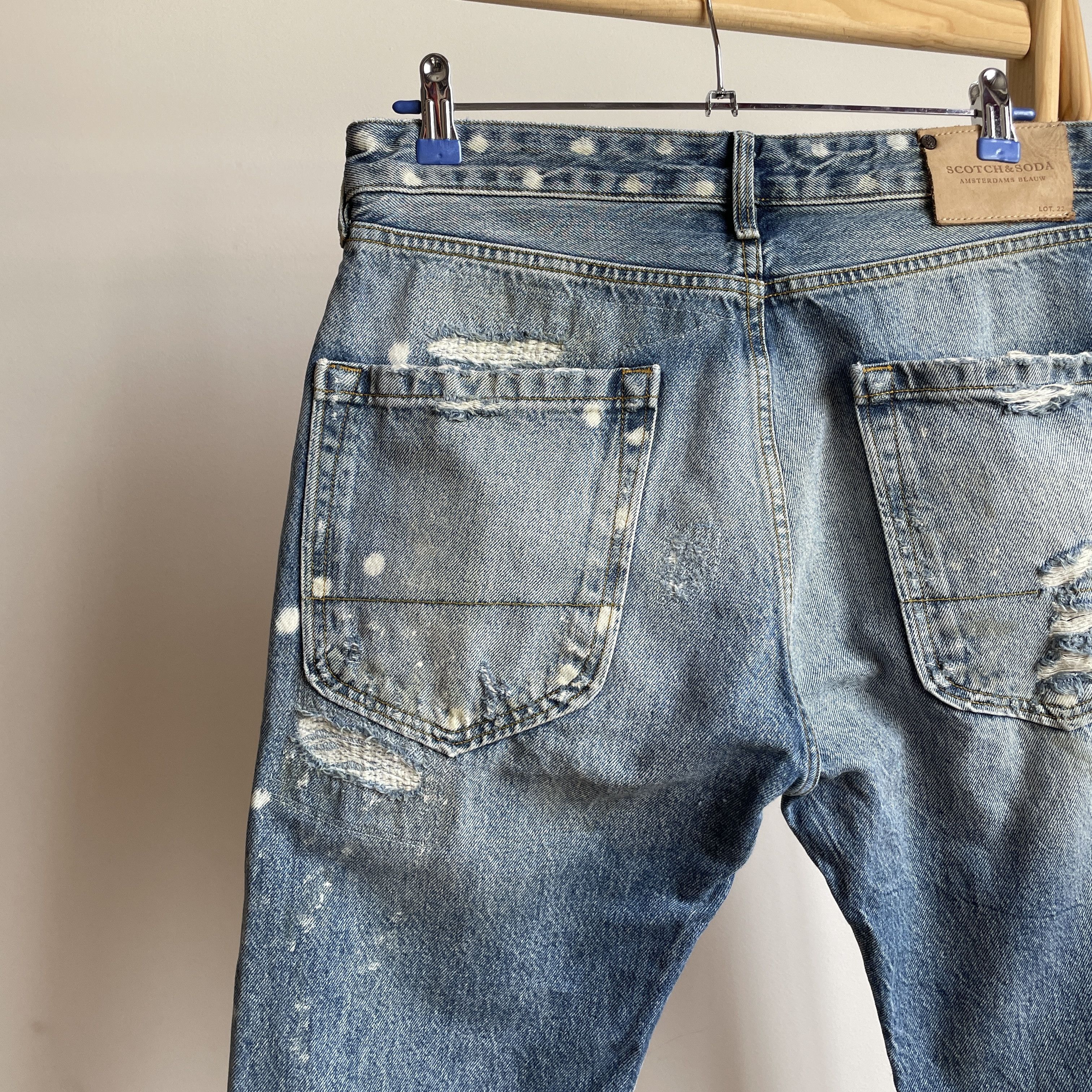 Scotch & Soda Scotch & Soda Lava Tears Distressed Denim Size 32x32 Size US 32 / EU 48 - 7 Thumbnail