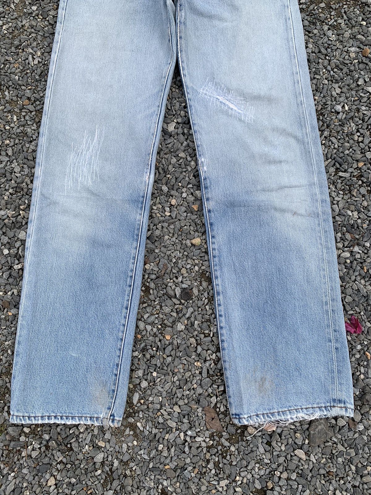 Levi's VINTAGE LEVIS 501 RINDEM 80’s USA FADED DISTRESSED DENIM Size US 29 - 7 Thumbnail
