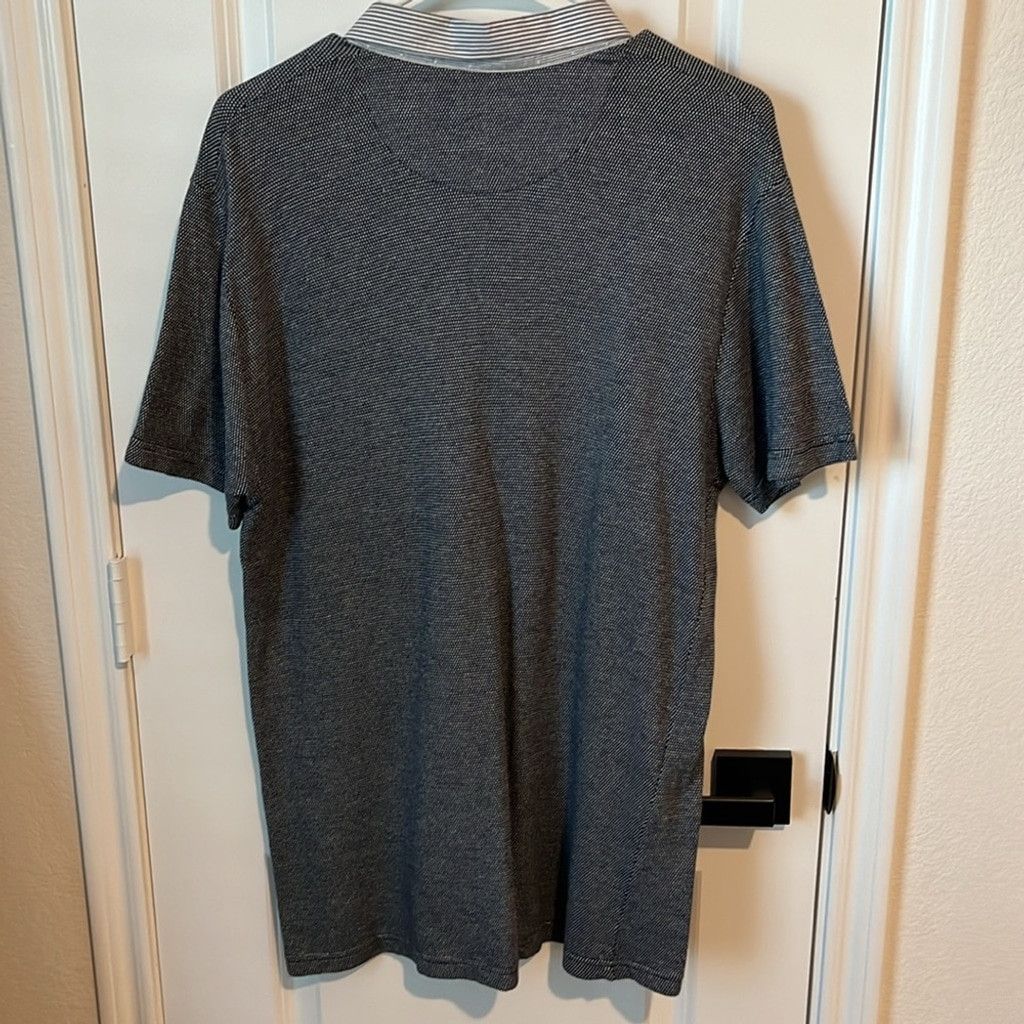 Forever 21 Forever21 Mens Short Sleeve Shirt - Navy/Black/Grey Size US L / EU 52-54 / 3 - 5 Thumbnail