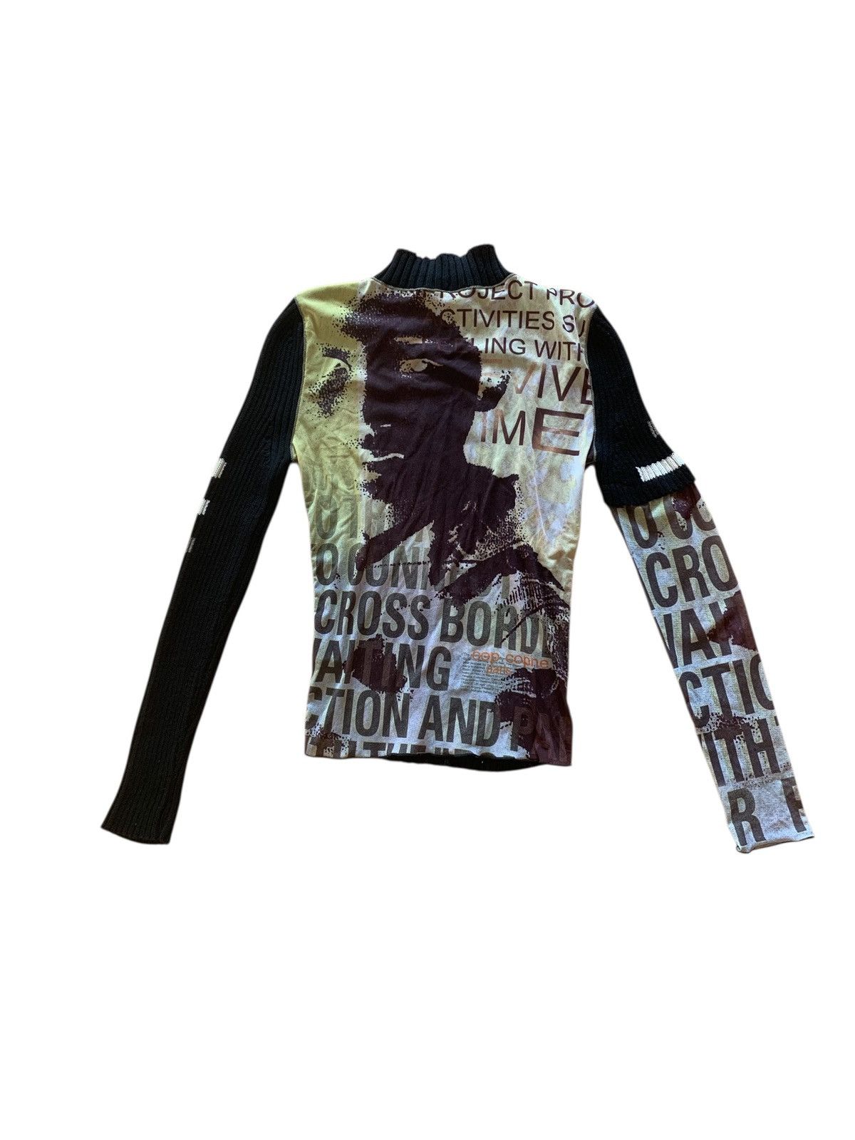 Cop Copine × Designer Cop Copine | Black Knit Sweater with Sheer Back Size XS / US 0-2 / IT 36-38 - 2 Thumbnail