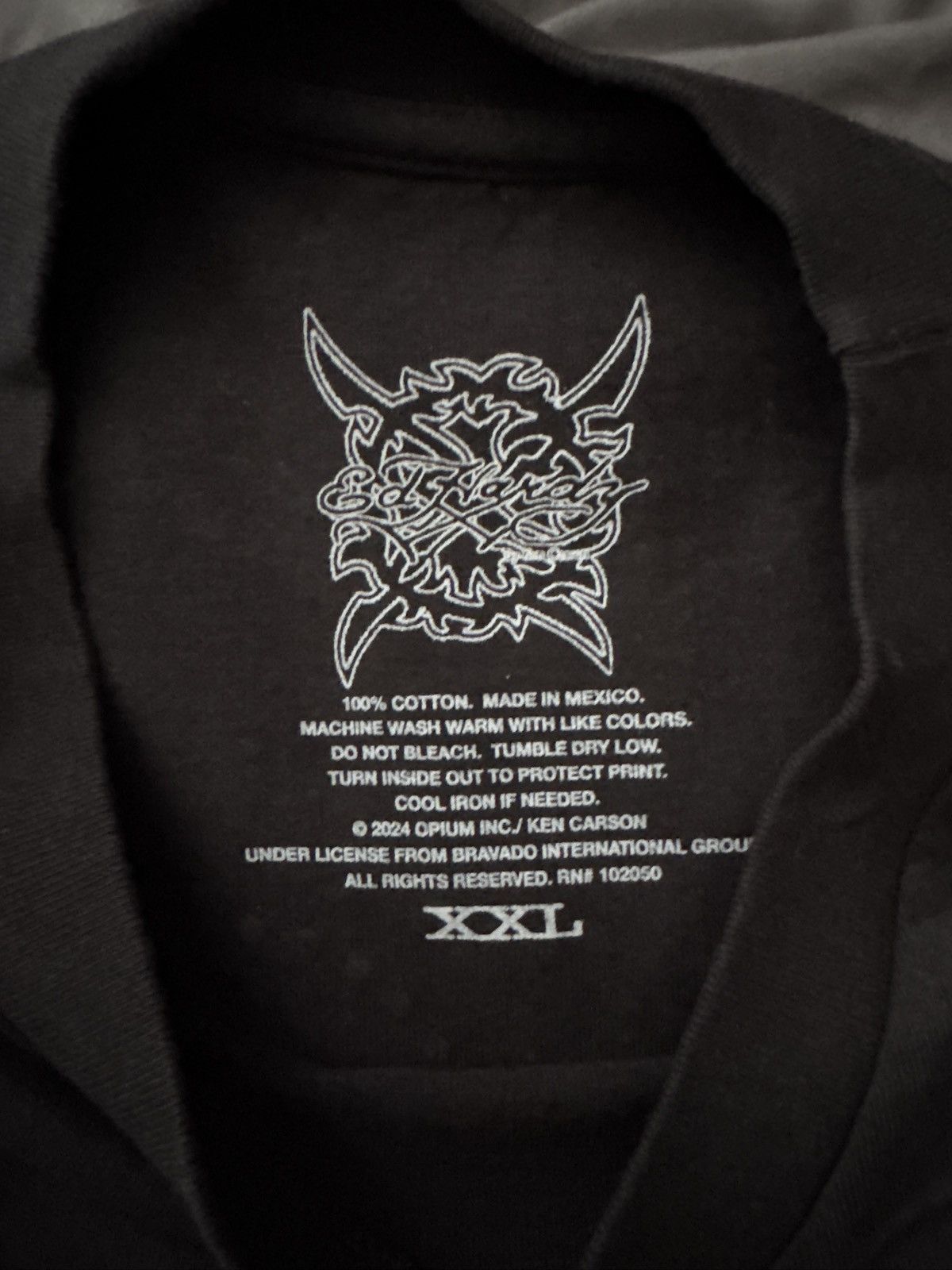 Ed Hardy × Ken Carson GRAIL…Ken Carson x Ed Hardy Rhinestone Long Sleeve Size US XXL / EU 58 / 5 - 3 Thumbnail