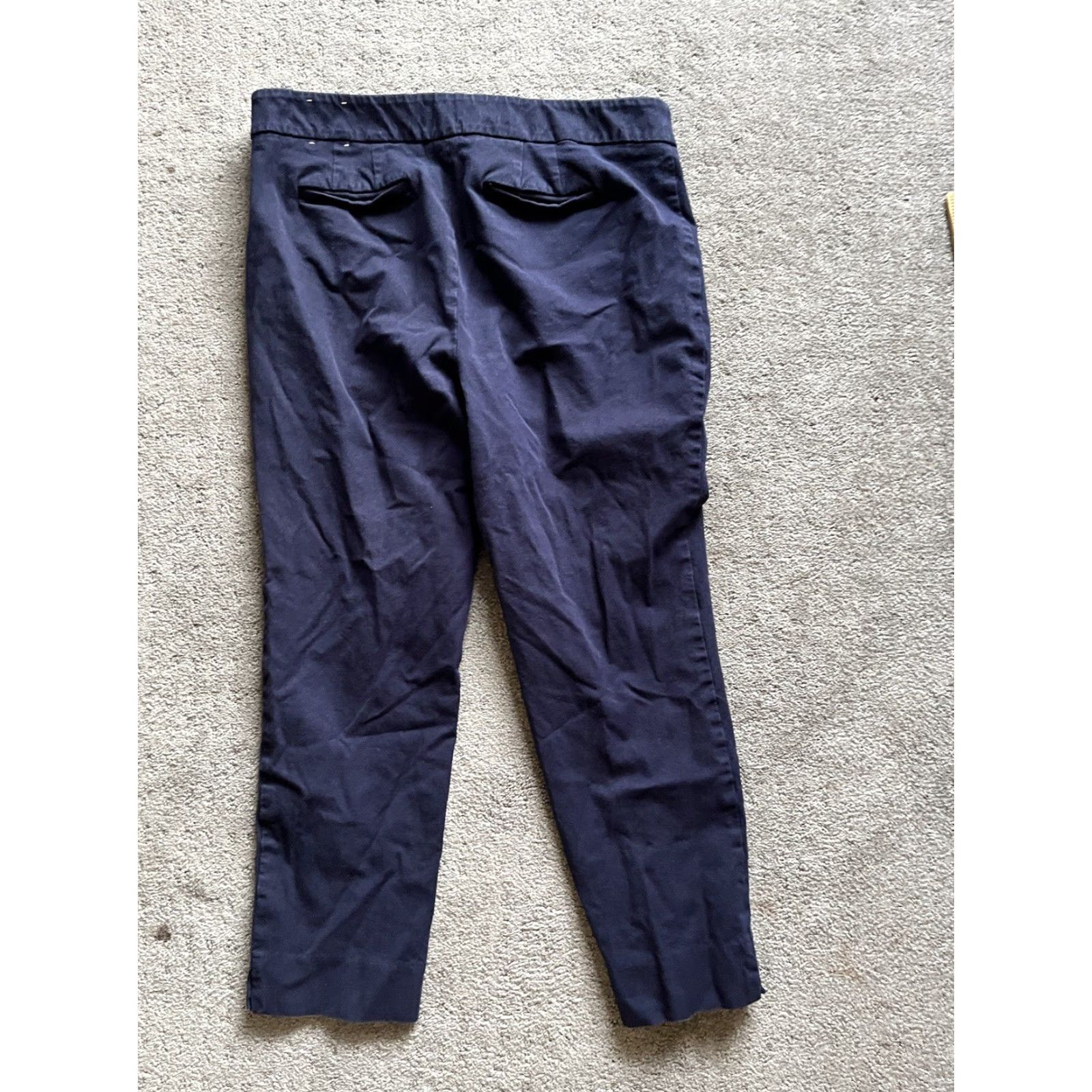 Talbots Talbots Pants Womens 10P Navy Chatham Ankle High Rise Stretch Tapered Regular Petites 26in Blue Women's Pants Size 32" / US 10 / IT 46 - 3 Thumbnail
