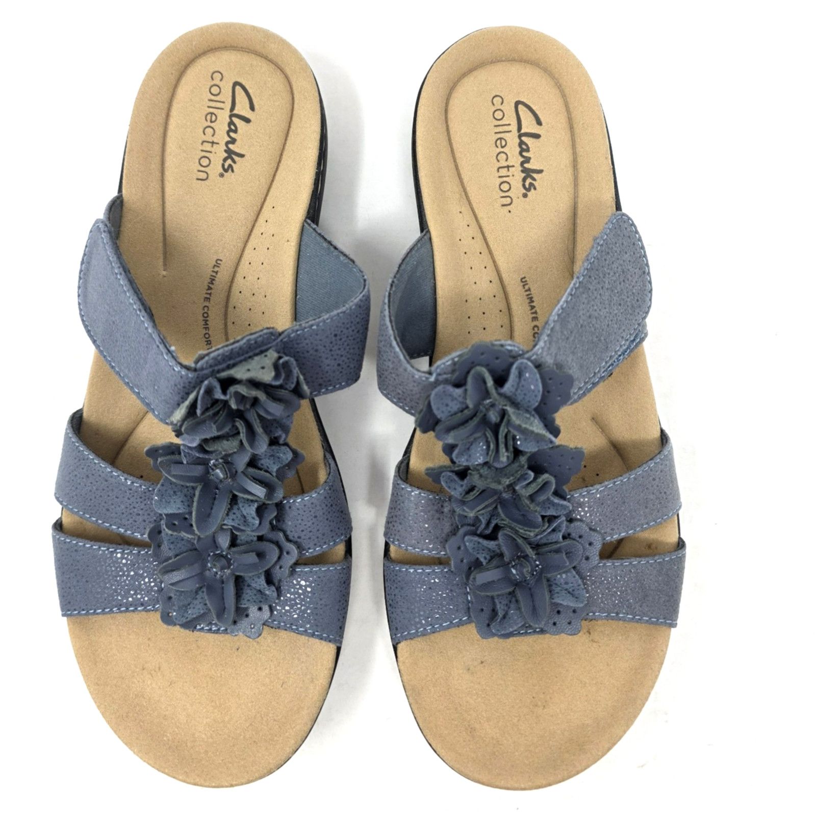 Clarks Clarks Women's 7 US Laurieann Judi Flat Sandal Leather Shoes Size US 7 / IT 37 - 4 Thumbnail