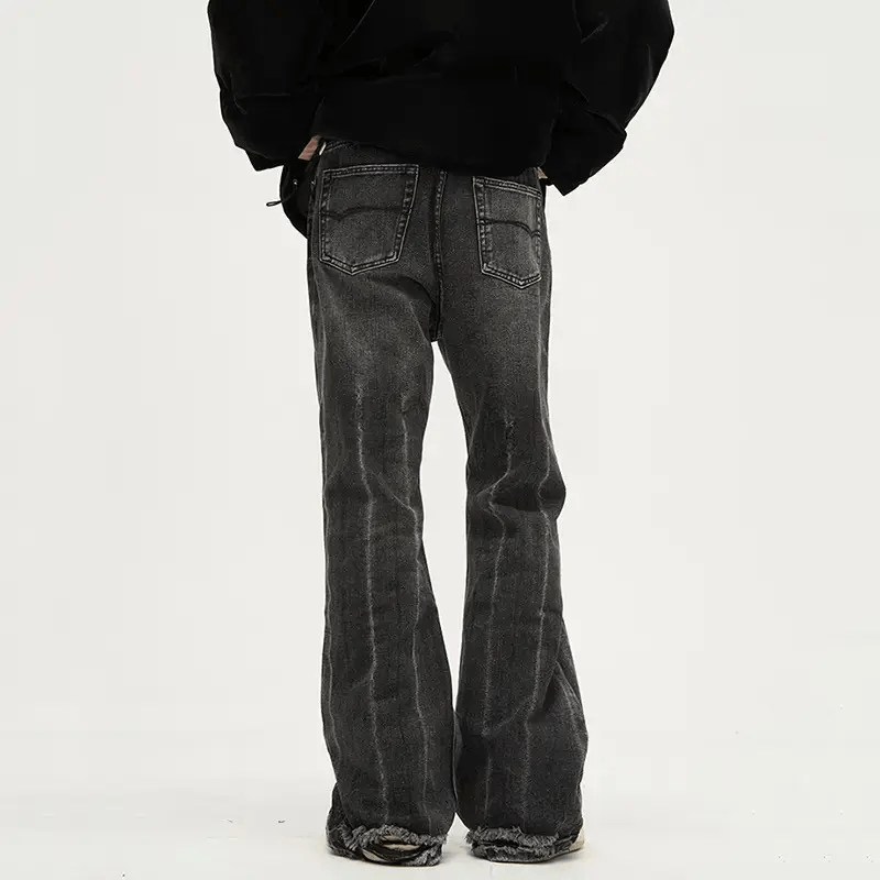Japanese Brand × Vintage Baggy streetwear y2k flared ripped jeans pants wide leg Size US 32 / EU 48 - 3 Thumbnail
