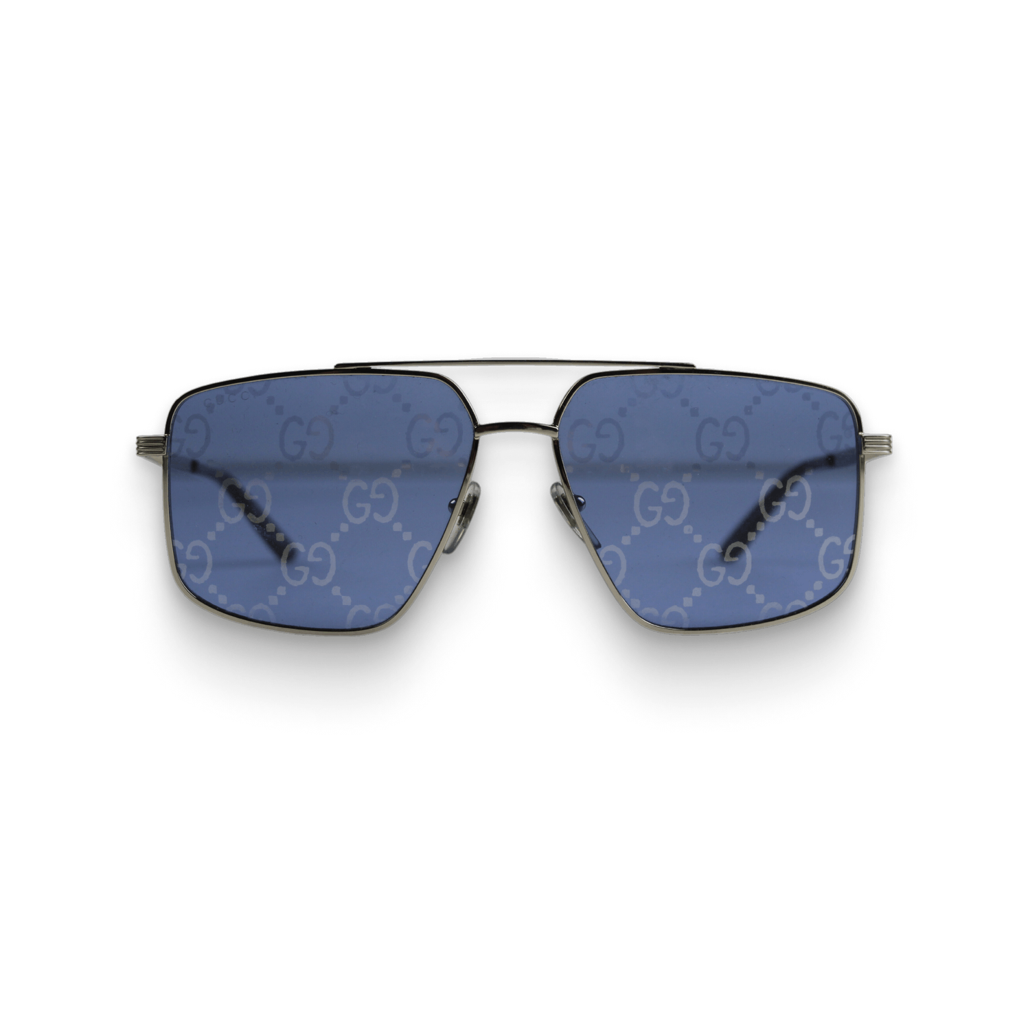 Gucci Gucci Pilot Monogram Sunglasses Size ONE SIZE - 2 Thumbnail