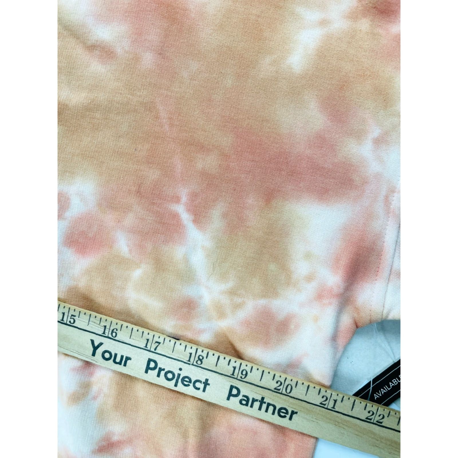 Nordstrom BP Sweatshirt Women's XS Tie Dye Orange Pink Oversized NWT Pullover Crew Neck Cotton Polyester Modern Size XS / US 0-2 / IT 36-38 - 3 Thumbnail