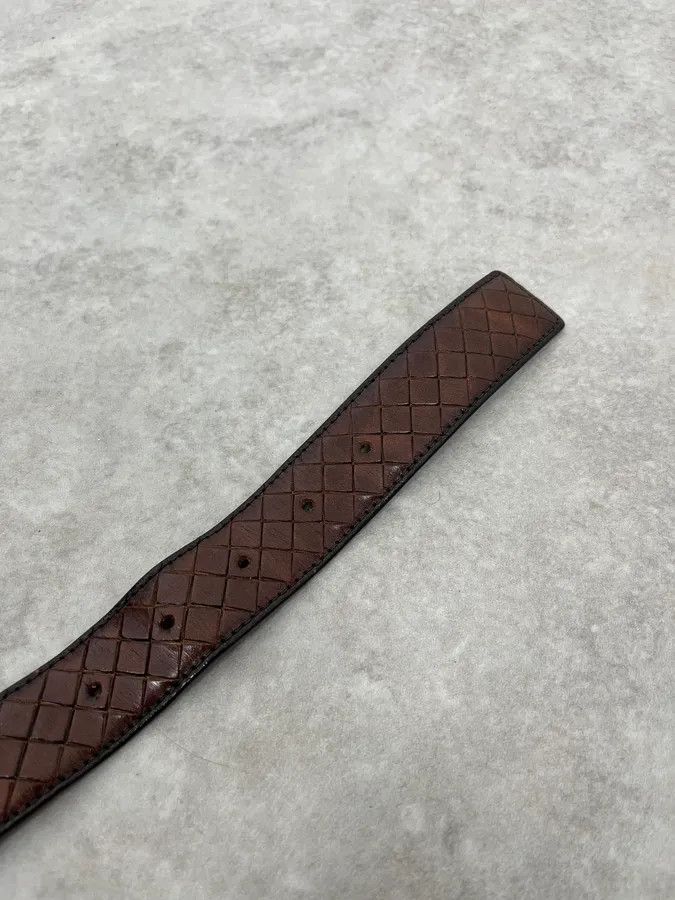Bottega Veneta Bottega Veneta Brown Woven Leather Belt Size ONE SIZE - 7 Thumbnail