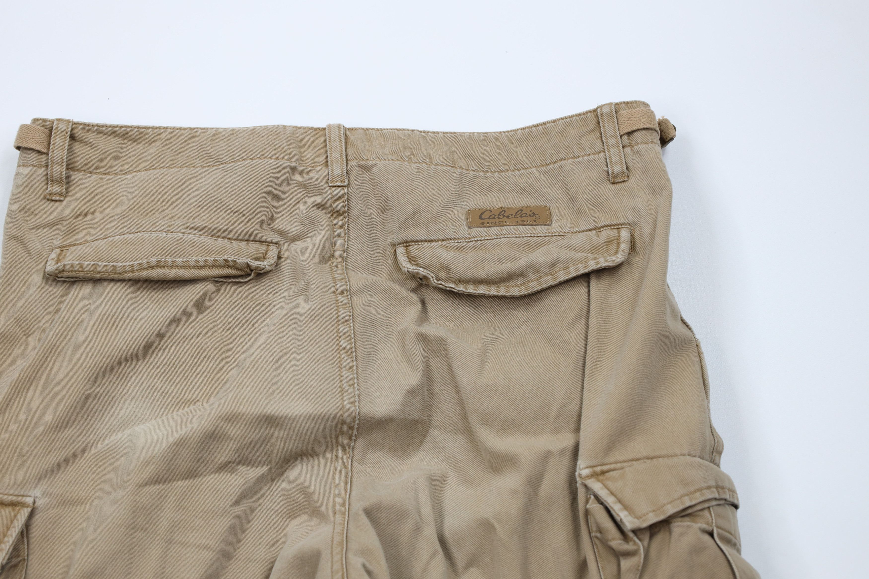 Cabelas Vintage 90s Cabelas Relaxed Wide Leg Cargo Pants Brown Size US 34 / EU 50 - 10 Thumbnail
