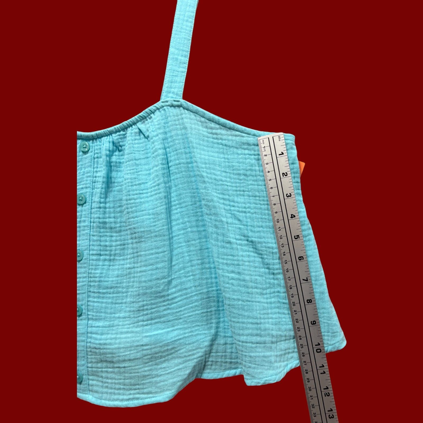 Other Colsie - Women's Tiny Tank Top - Light Blue - Large Size L / US 10 / IT 46 - 6 Thumbnail