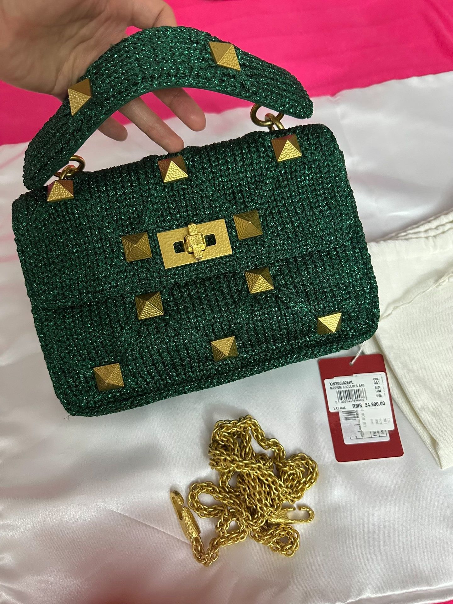 Valentino Valentino Green Woven Bag Size ONE SIZE - 1 Thumbnail
