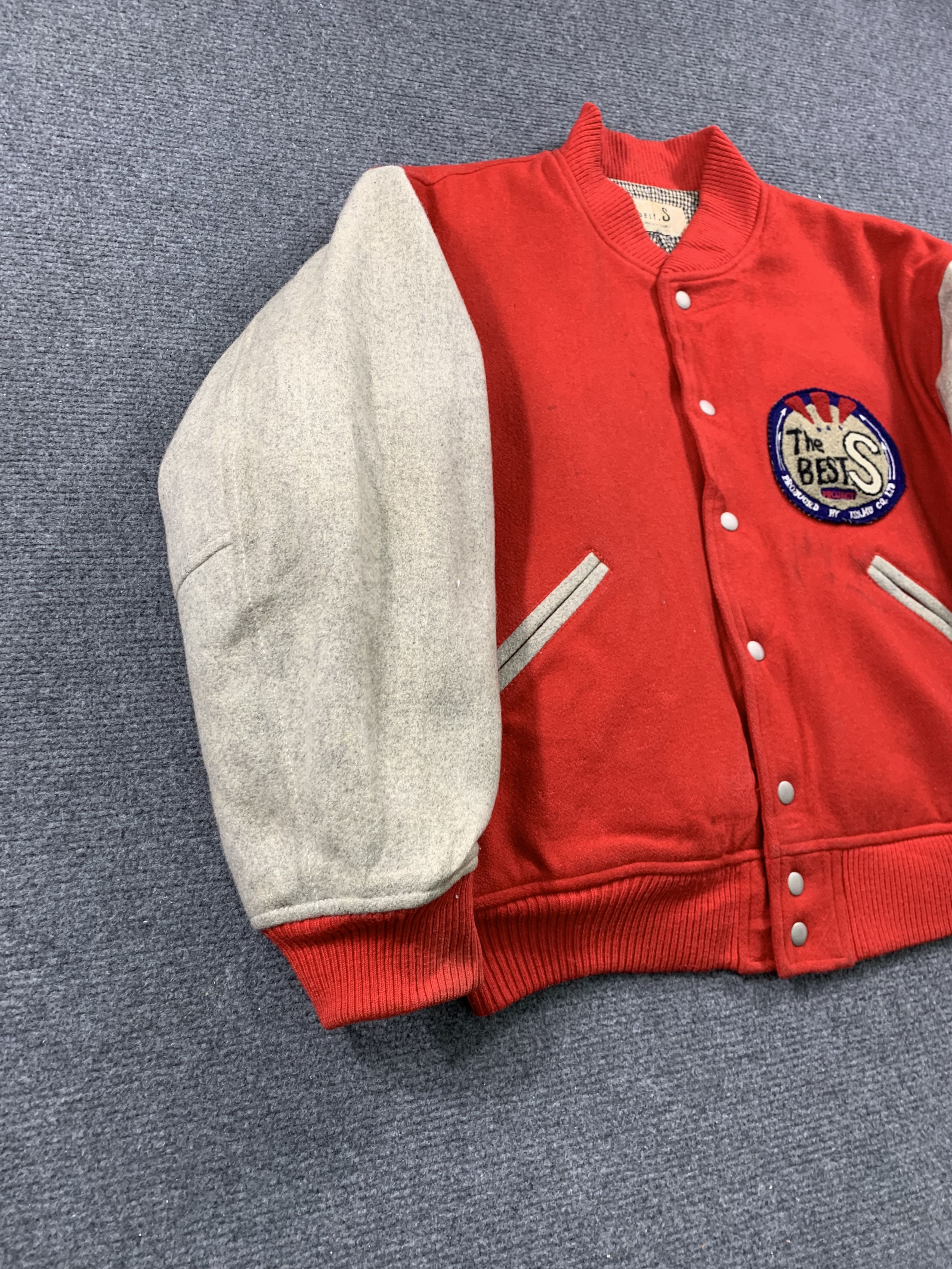 Japanese Brand Vintage Bests Racing ISAMU Button Up Wool Varsity Jacket Size US M / EU 48-50 / 2 - 6 Thumbnail