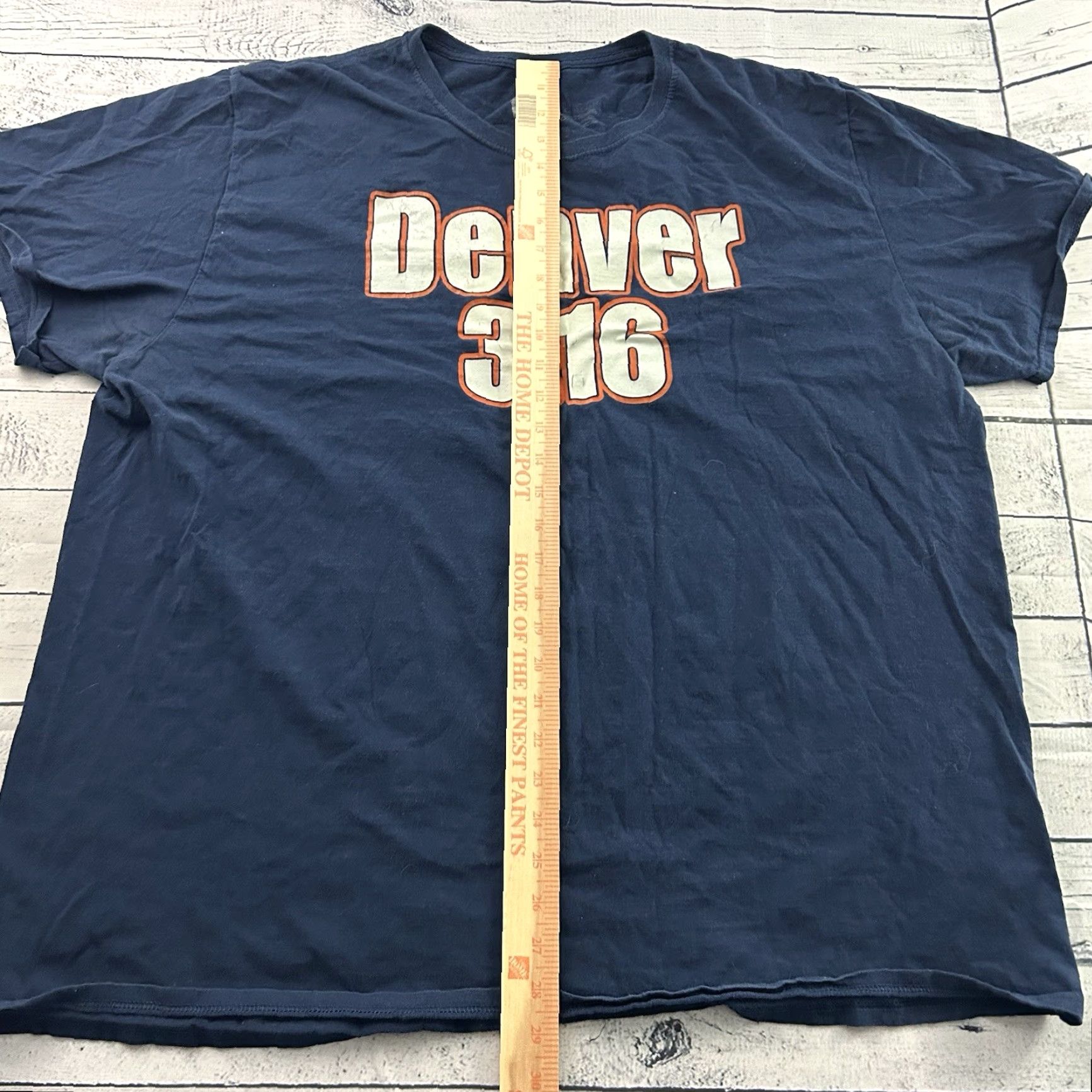 Vintage WWE Stone Cold Steve Austin Denver 3:16 Short Sleeve T Shirt Mens 3XL Blue Size US XXL / EU 58 / 5 - 3 Thumbnail