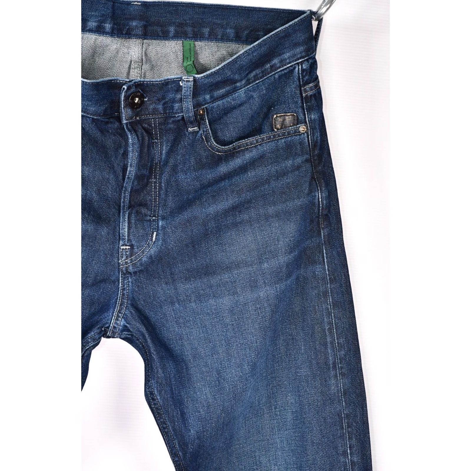 G-Star G-Star RAW Triple A Regular Straight Jeans W32/L32 Men Blue Cotton Denim 100% Cotton Classic Fit Size 32 (Vintage No) Mens Size US 32 / EU 48 - 7 Thumbnail