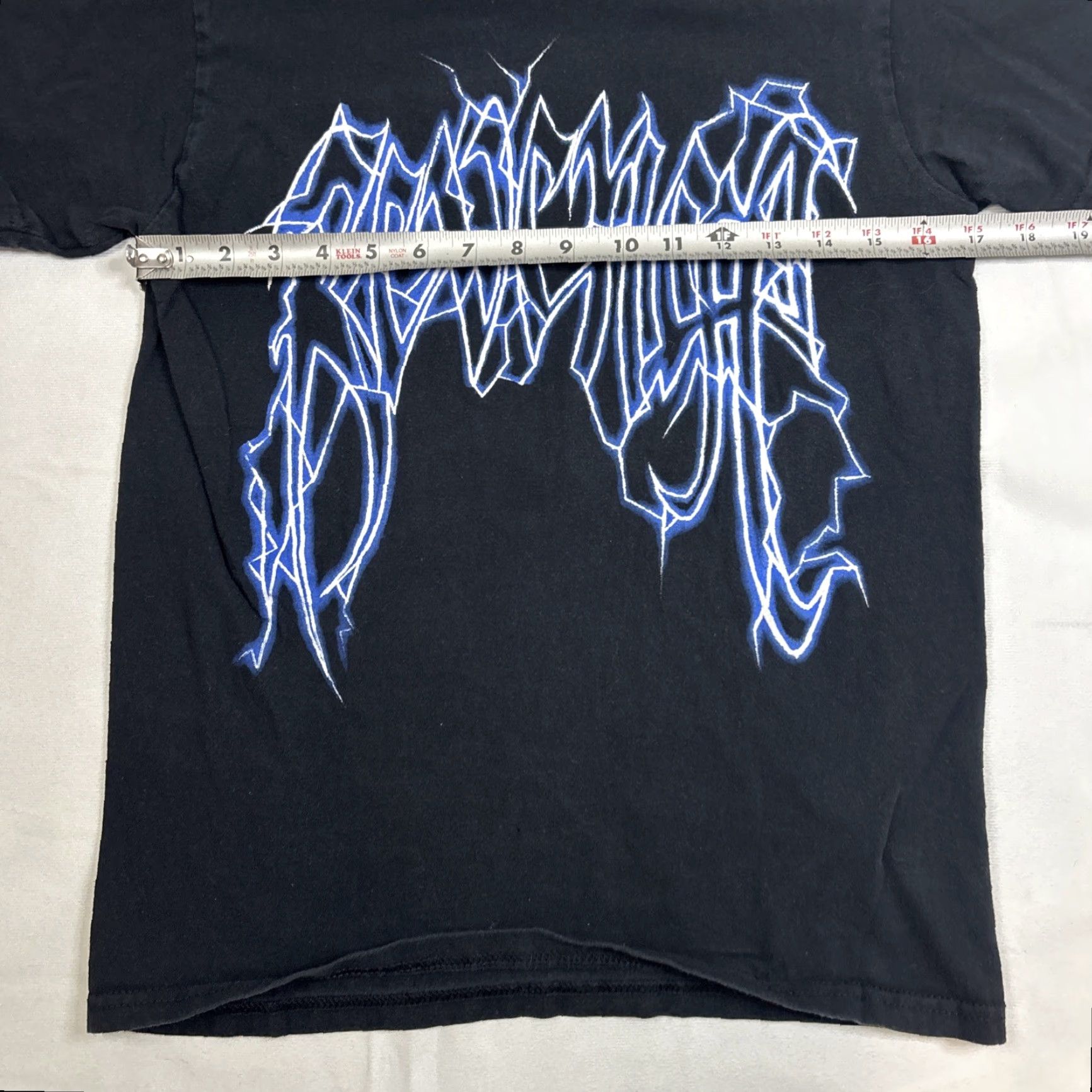 Revenge Revenge T-Shirt Storm Lightning Anarchy Black Blue Men's Small Crew Neck Short Sleeve Logo Graphic Print Hip Hop 2020s Regular Size US S / EU 44-46 / 1 - 4 Thumbnail
