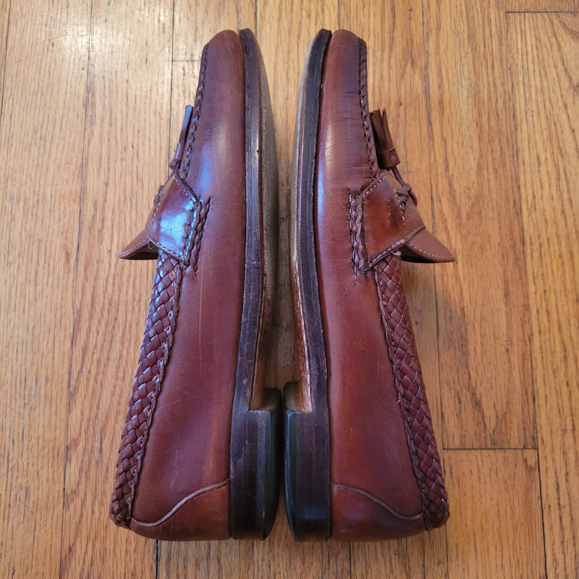 Allen Edmonds Allen Edmonds MAXFIELD Brown Tassel Loafers 9.5D Braided Lea Size US 9.5 / EU 42-43 - 7 Thumbnail