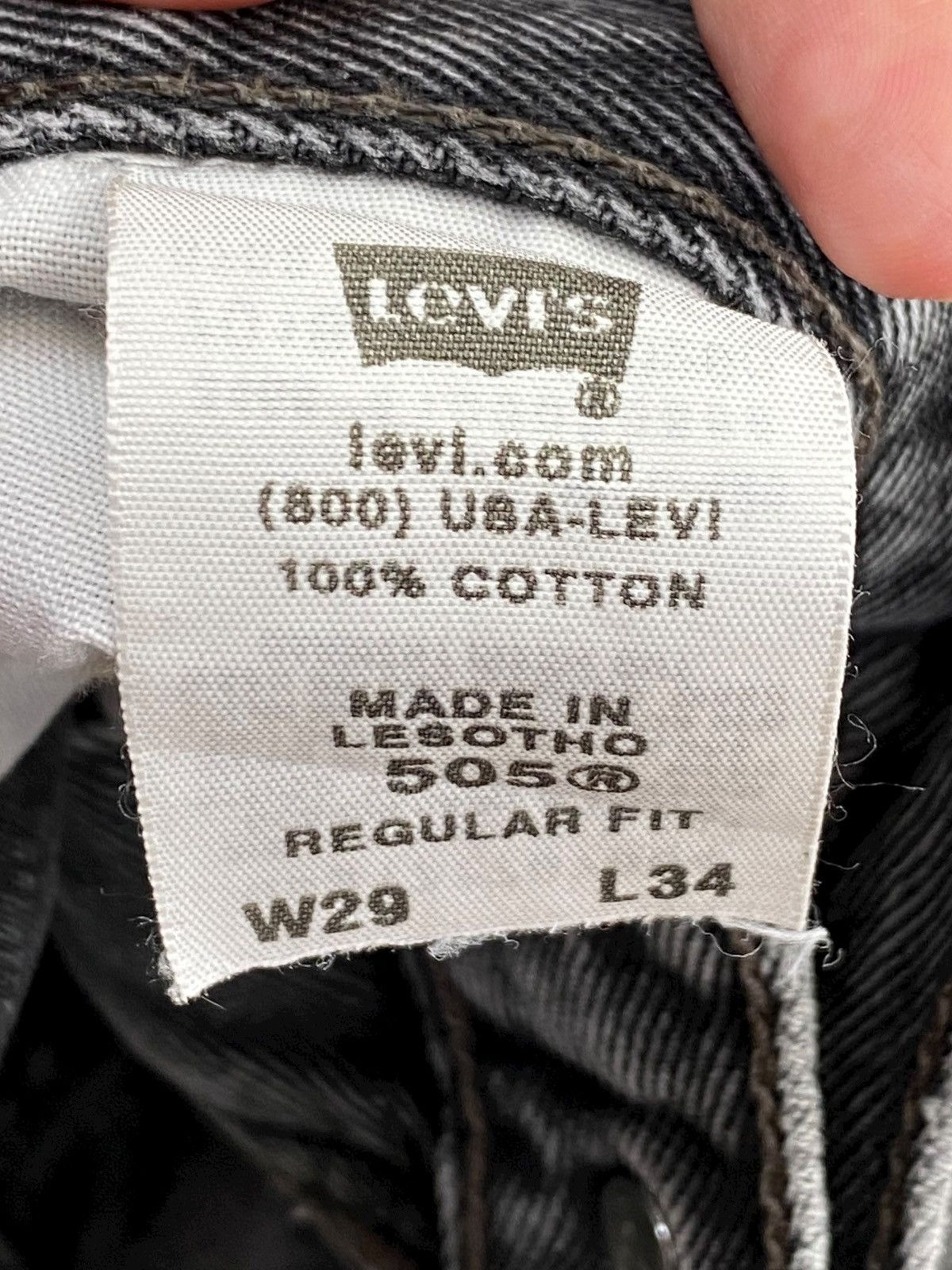 Levi's Levi’s Brand Acid Black Wash Style Regular Fit Size US 28 / EU 44 - 15 Thumbnail