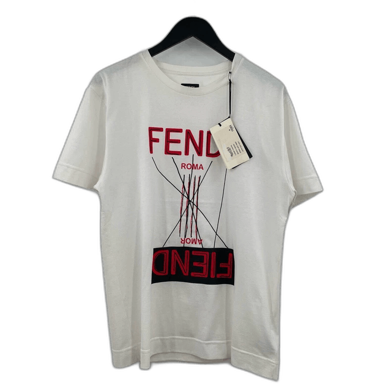 Fendi Fendi Logo Short Sleeve T-Shirt Size US M / EU 48-50 / 2 - 1 Thumbnail