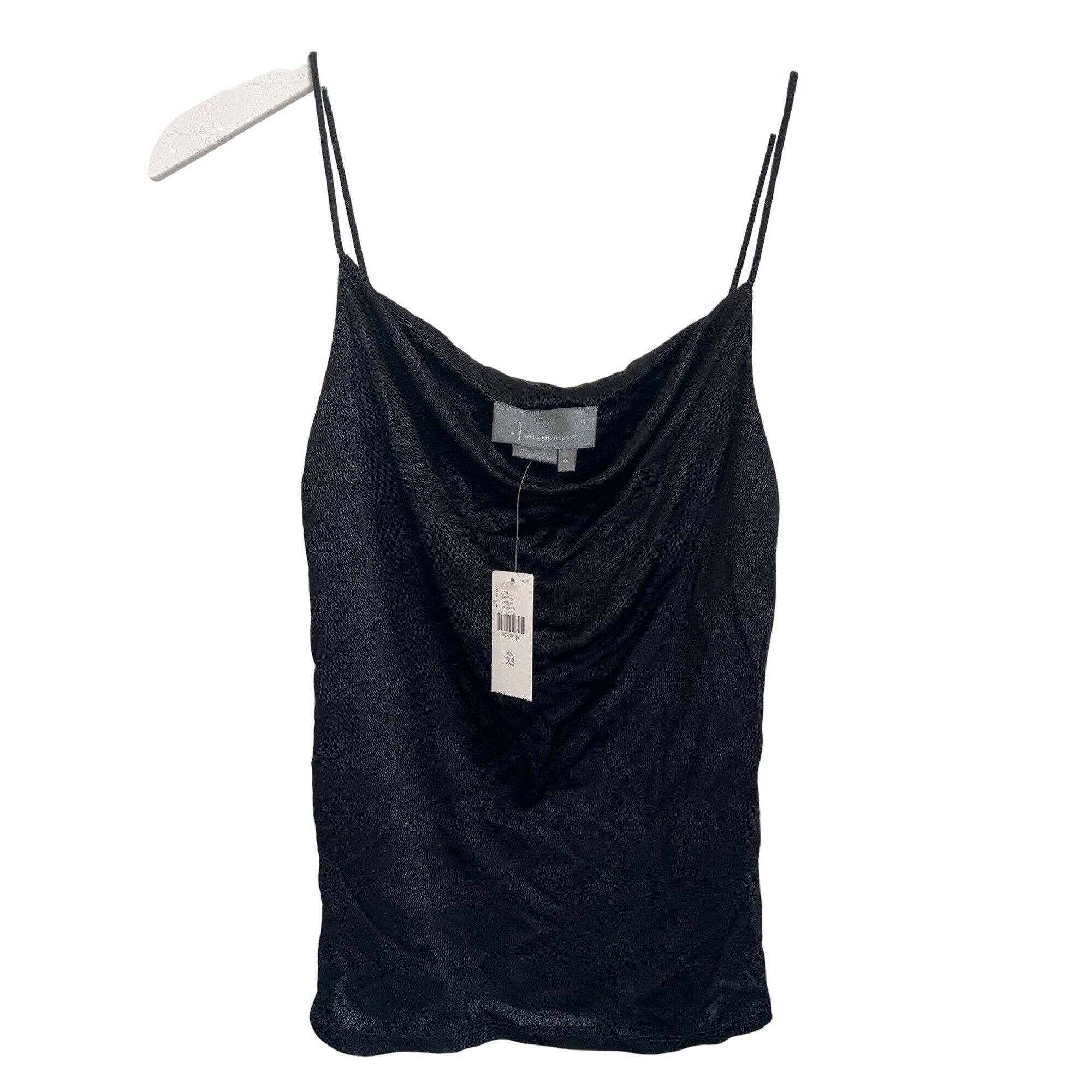 Anthropologie Anthropologie Claremont Draped Cami Black Cowl Neck Size XS / US 0-2 / IT 36-38 - 4 Thumbnail