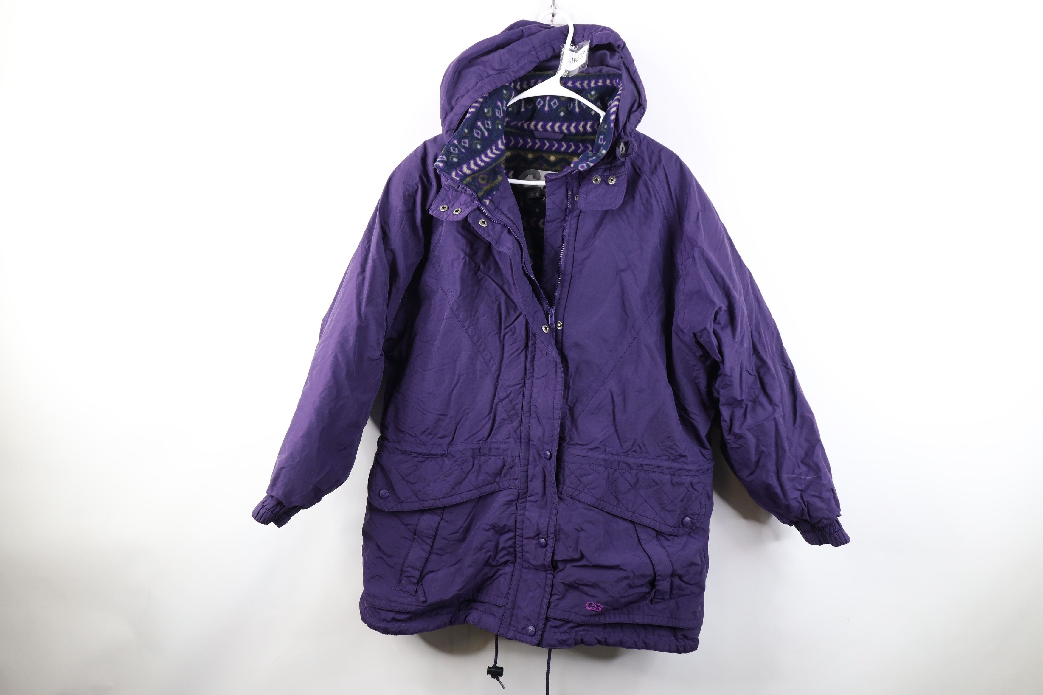 Vintage Vintage 90s Streetwear Lined Hooded Puffer Parka Jacket Size XL / US 12-14 / IT 48-50 - 1 Thumbnail