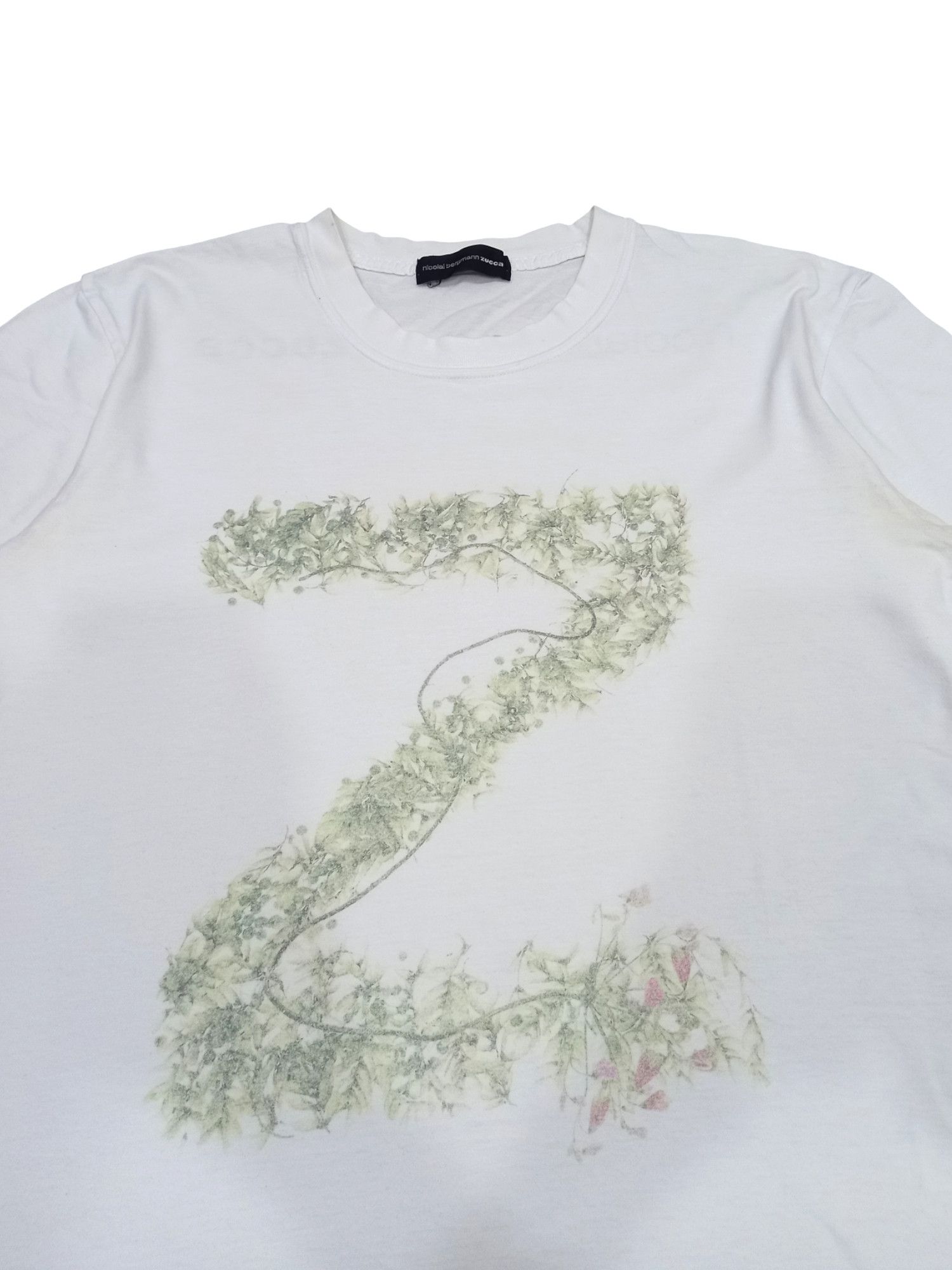CABANE de ZUCCa × Issey Miyake × Zucca Rare! Zucca X Nicolai Bergmann Floral 'Z' Graphic Tee Size US M / EU 48-50 / 2 - 3 Thumbnail