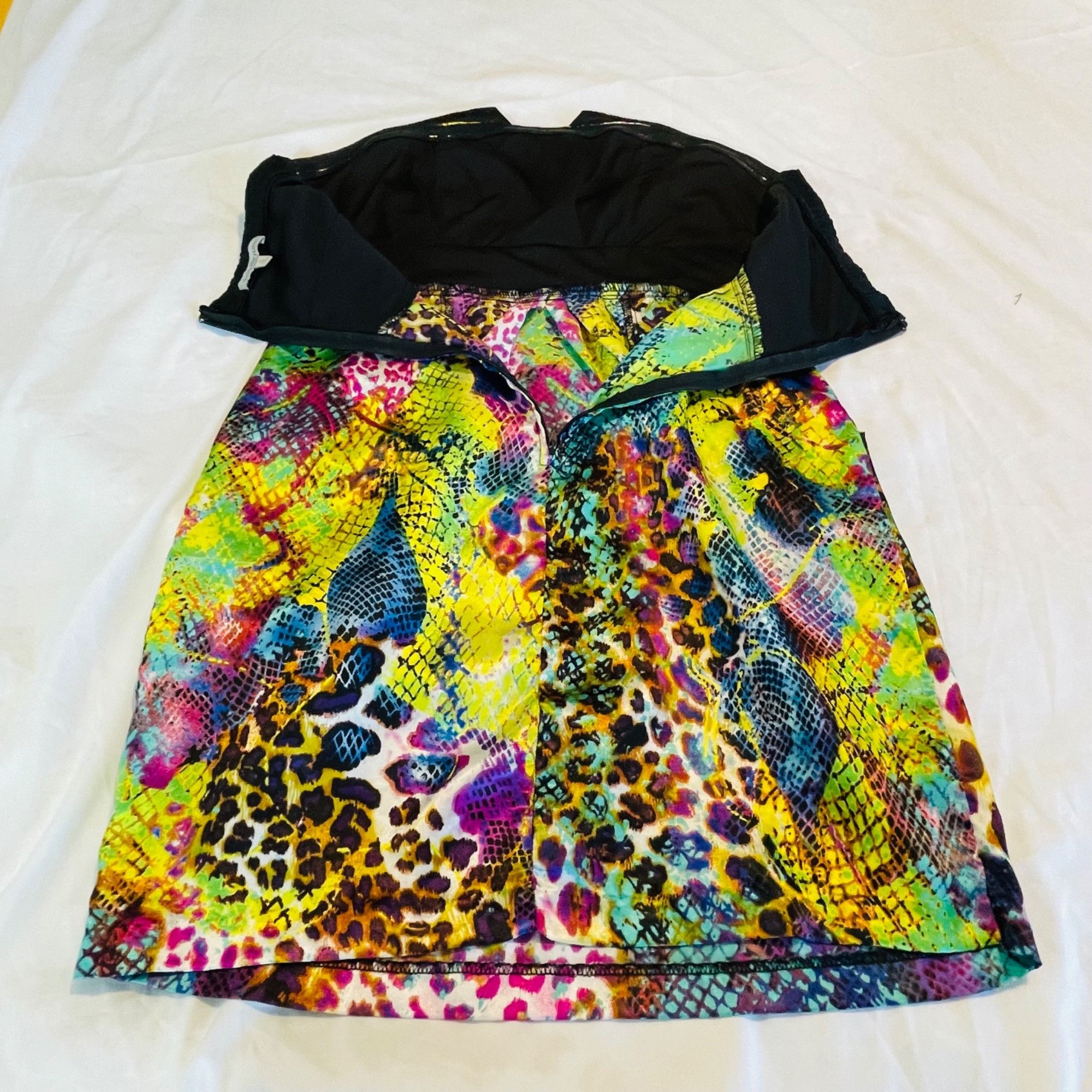Other Charlotte Strapless Dress With Vibrant Animal Print & Black Size S / US 4 / IT 40 - 5 Thumbnail