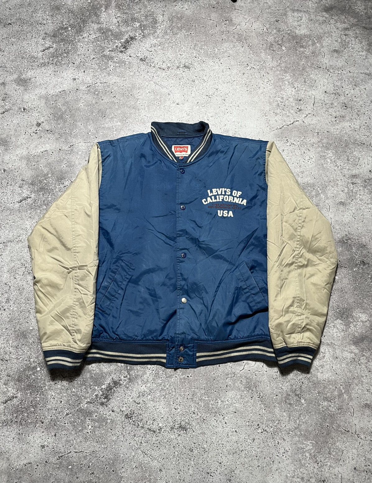 Levi's Vintage Clothing Vintage 80's LEVI'S Of California USA Varsity bomber jacket Size US L / EU 52-54 / 3 - 1 Thumbnail