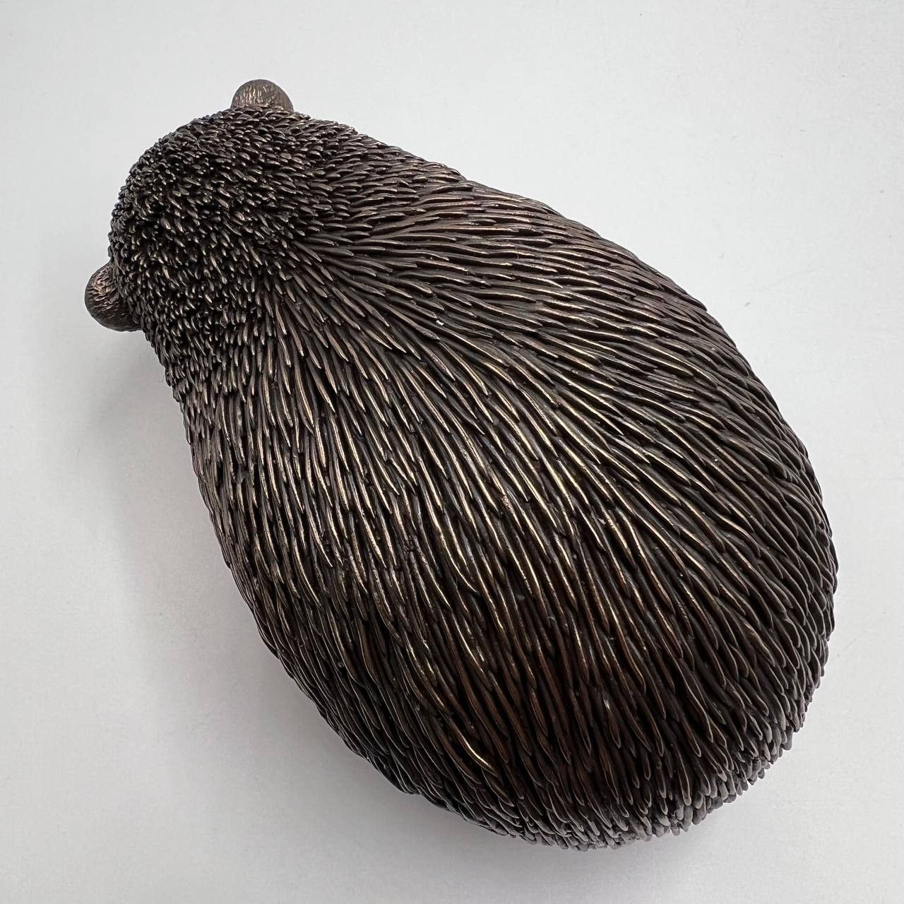 Vintage Hedgehog Statue Figure Polystone Bronze Made in Italy 1.1 kg Size ONE SIZE - 8 Thumbnail