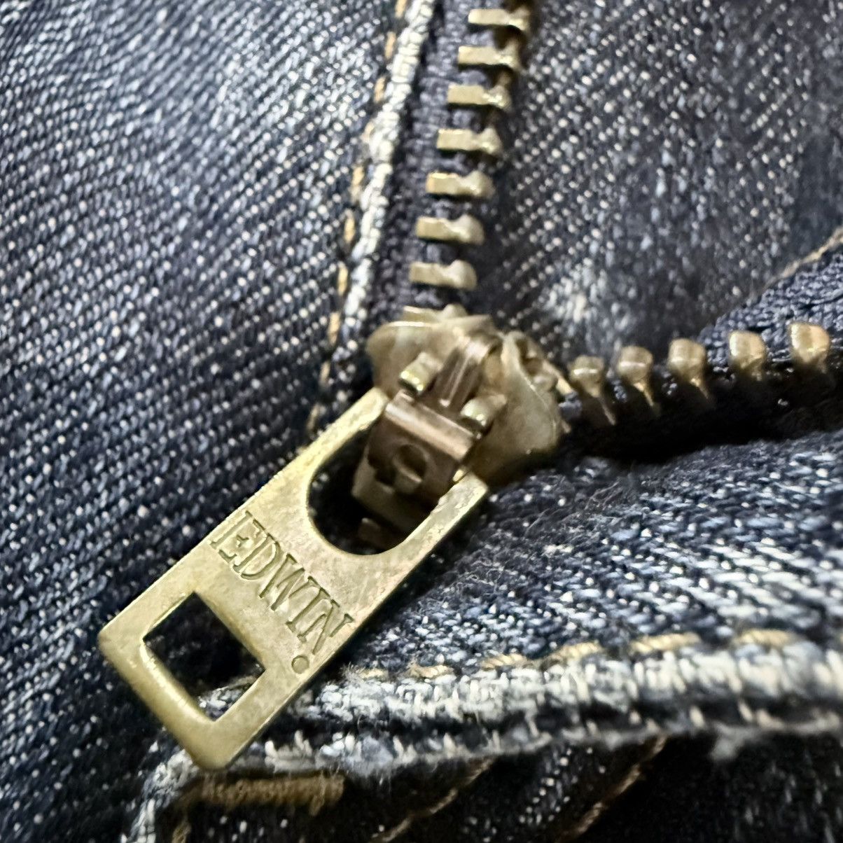 Kapital Vintage Edwin 403 Japanese Denim Distressed Fade Indigo Jean Size US 30 / EU 46 - 16 Thumbnail