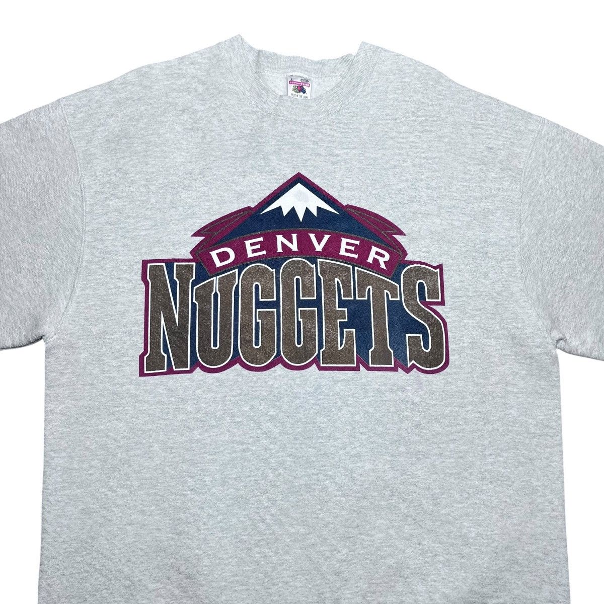 NBA Vintage 90s NBA Denver Nuggets Spell Out 3D Logo Sweatshirt Size US L / EU 52-54 / 3 - 4 Thumbnail