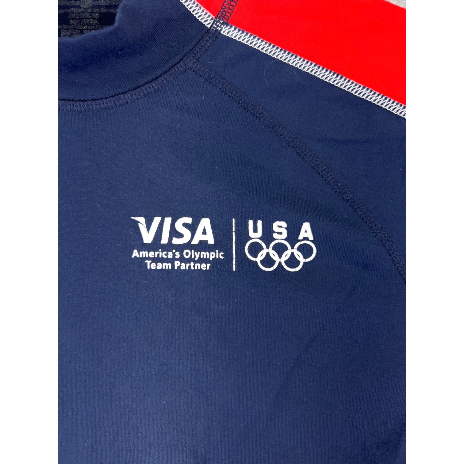 Lululemon Lululemon Shirt Men Small Blue Red Long Sleeve Visa Olympics Partner Long Sleeve Size US S / EU 44-46 / 1 - 6 Thumbnail