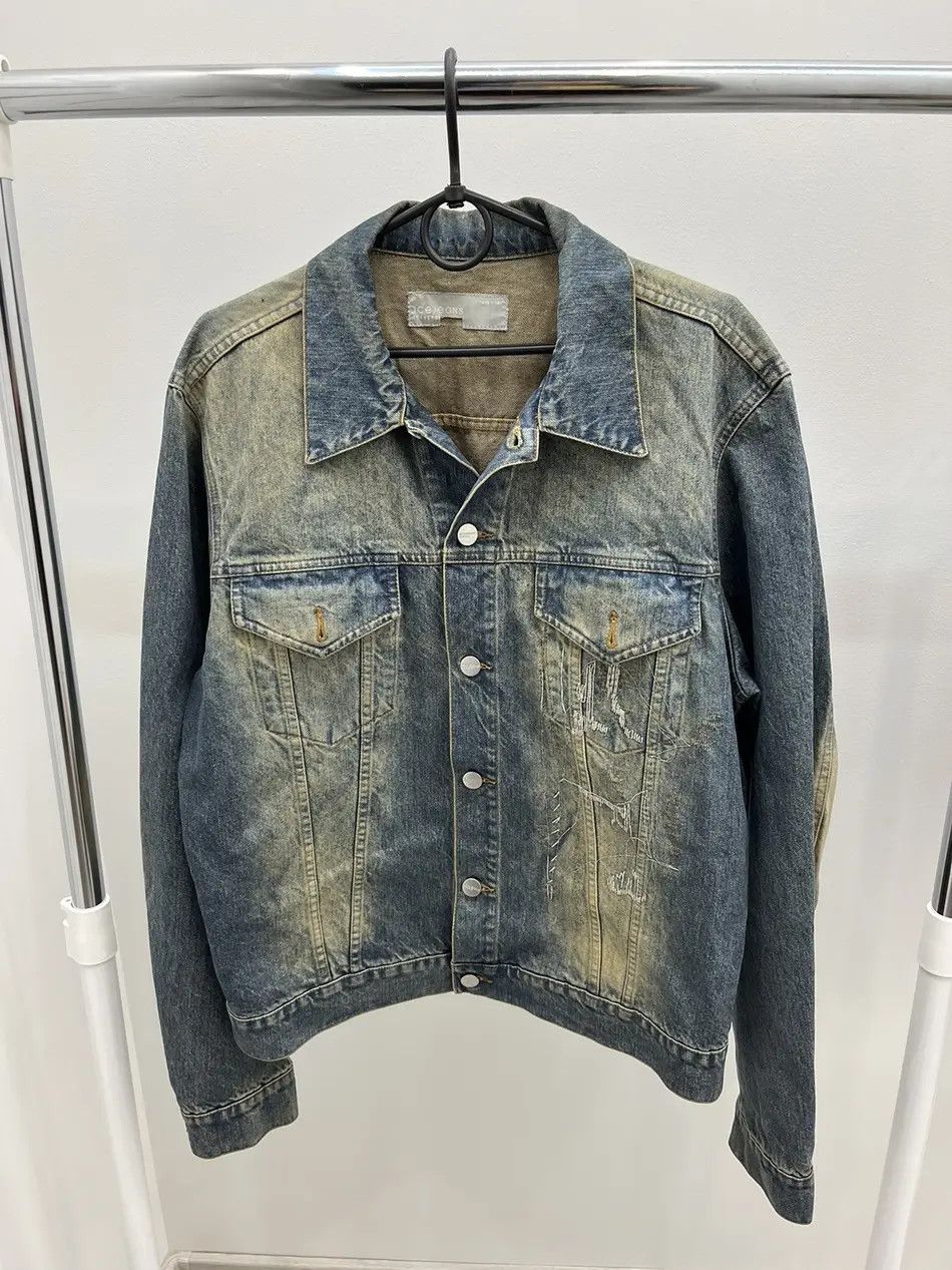 Iceberg Vintage Iceberg Jeans Washed Distressed Denim Jacket Size US L / EU 52-54 / 3 - 1 Thumbnail