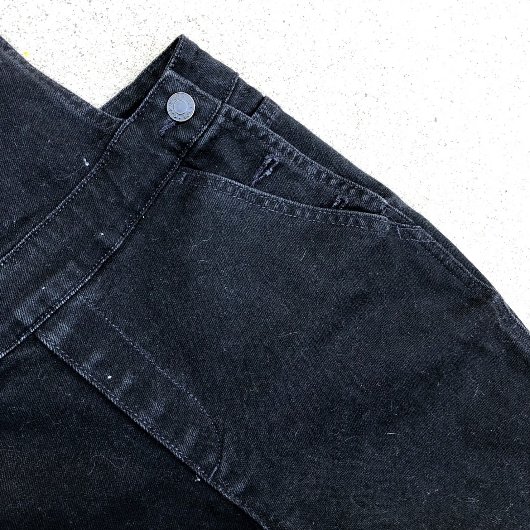 Gap GAP 1969 Denim Overalls Women's 27/P One Piece Black Jean Straight Denim Overalls Womens 27P Black GAP 1969 One Piece Overalls Women Size 27" / US 4 / IT 40 - 5 Thumbnail