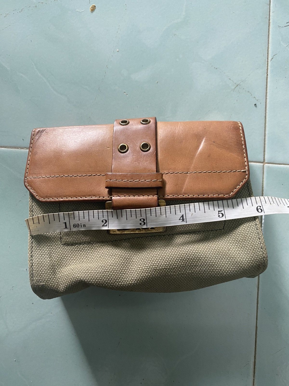 Dior × Vintage Vintage Christian Dior Canvas Wallet Size ONE SIZE - 9 Thumbnail
