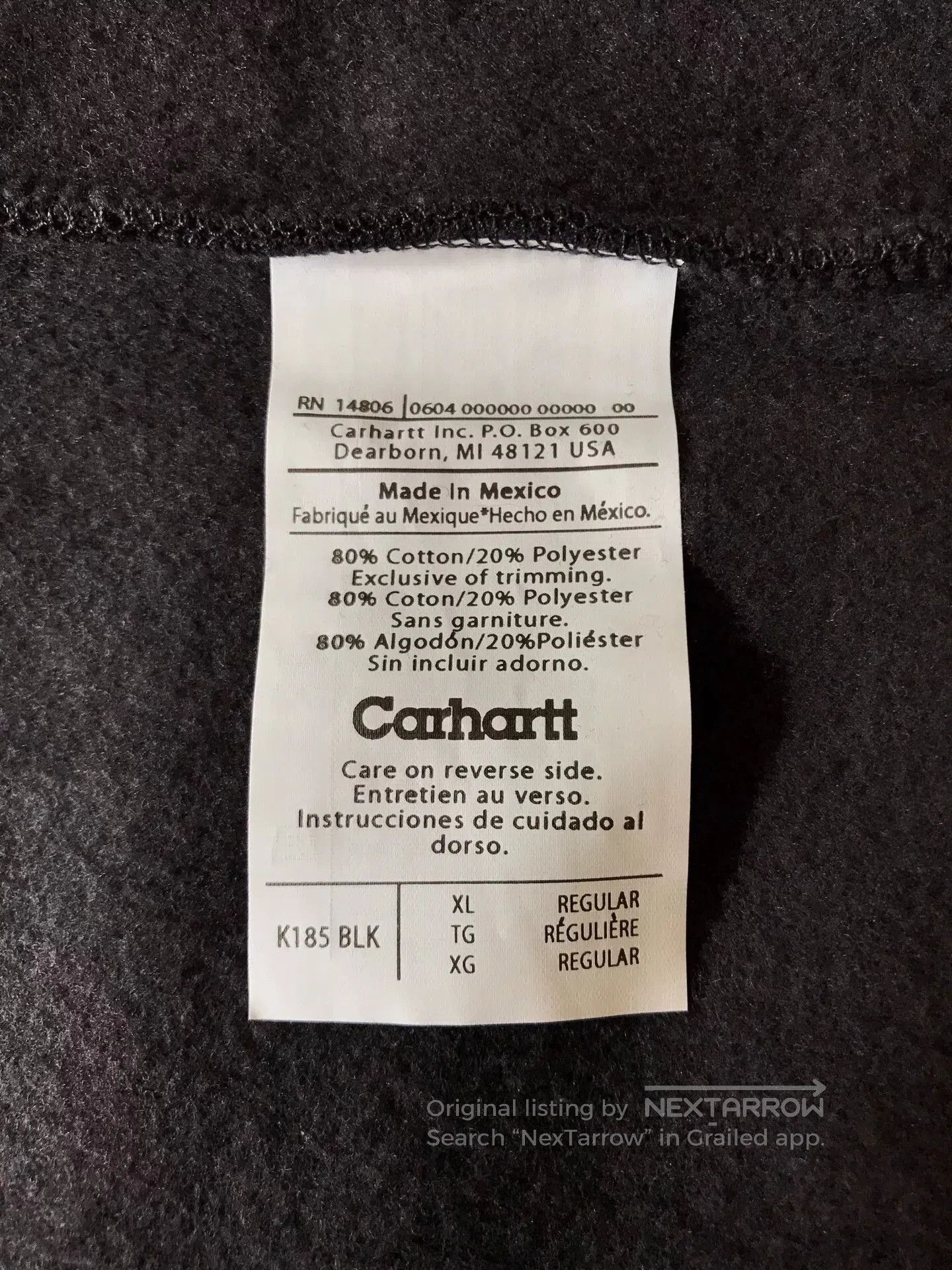Carhartt Carhartt K185 XL Hooded Zip Sweatshirt. Size US XL / EU 56 / 4 - 9 Thumbnail