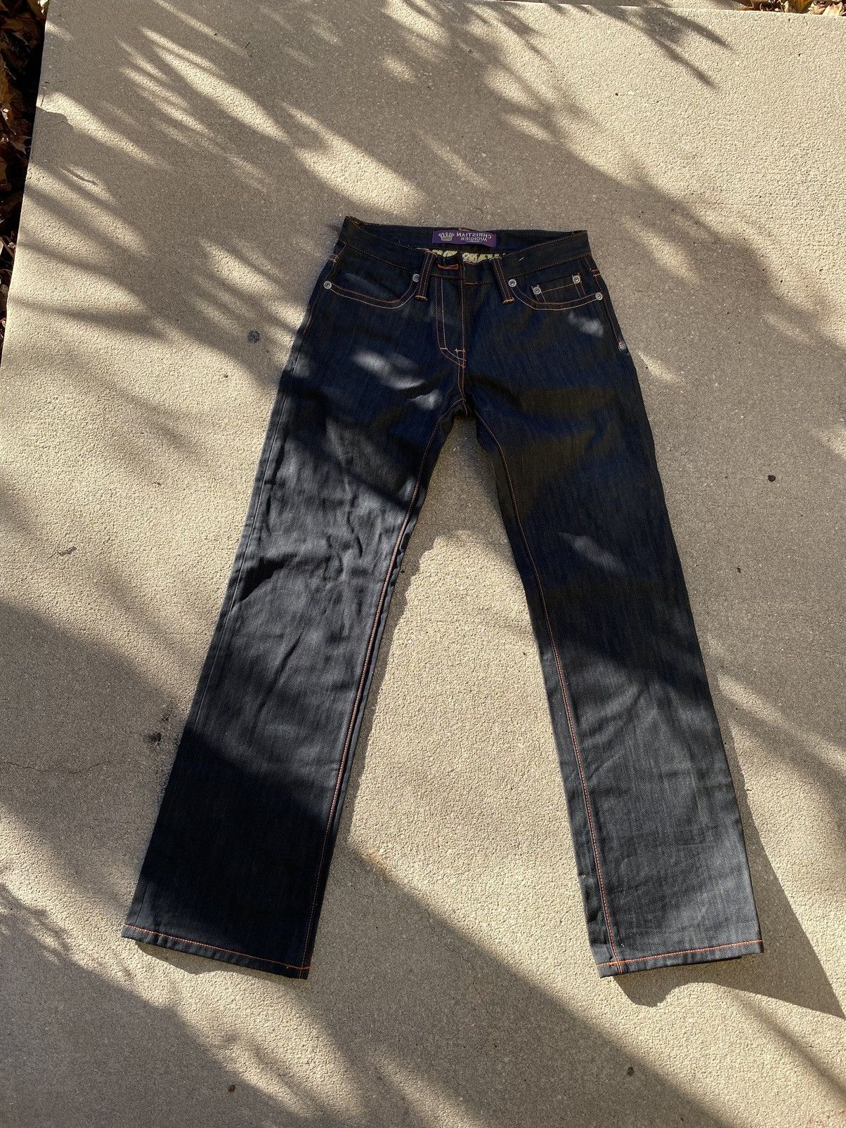 Christian Audigier Rare Christian Audigier Virgin Mary Jeans 34 Size US 34 / EU 50 - 4 Thumbnail