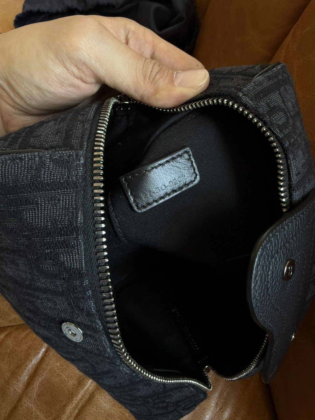 Dior Black Oblique Saddle Pouch Size ONE SIZE - 10 Thumbnail