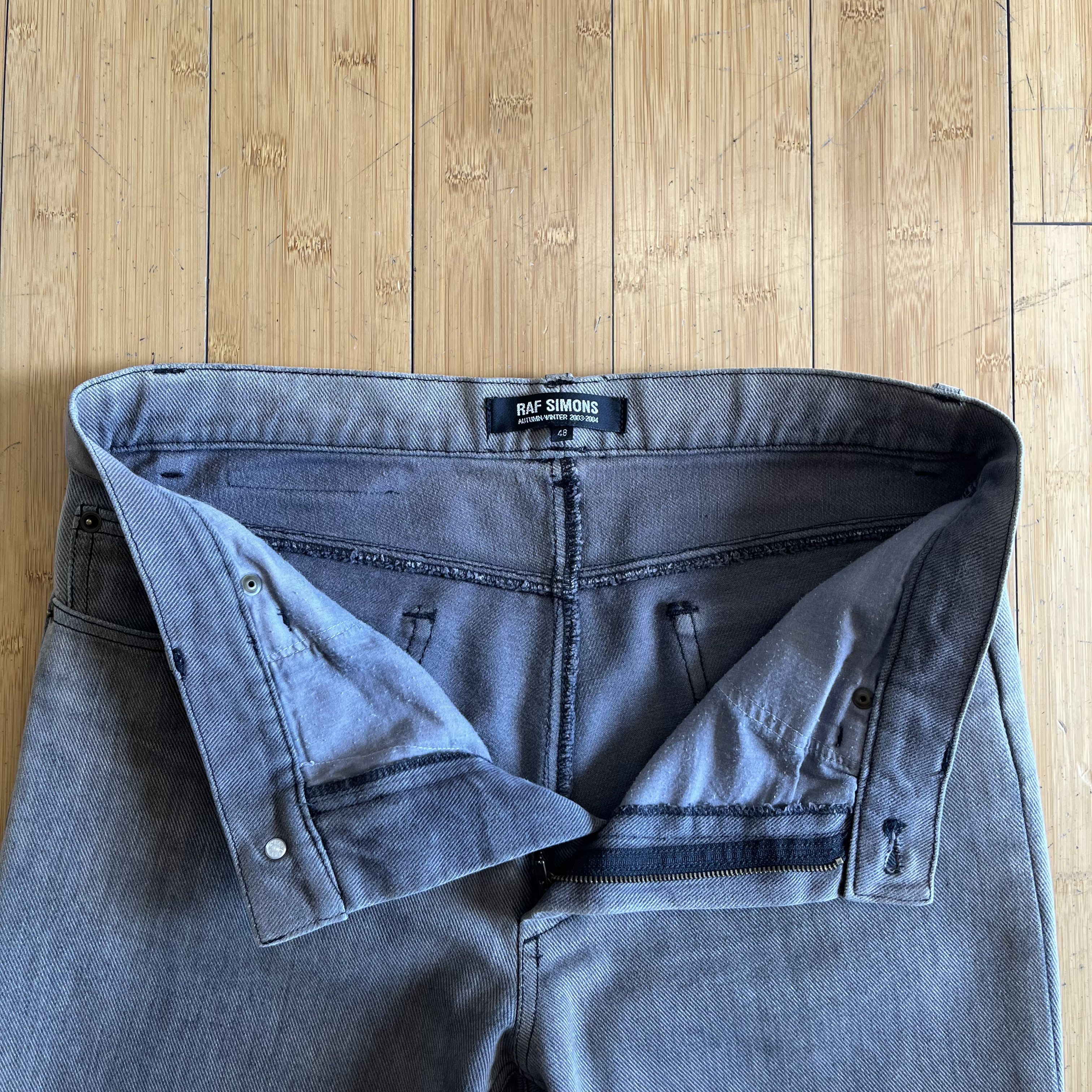 Raf Simons Raf Simons AW 03'-04' Grey Wash Denim Jeans Size US 32 / EU 48 - 4 Thumbnail
