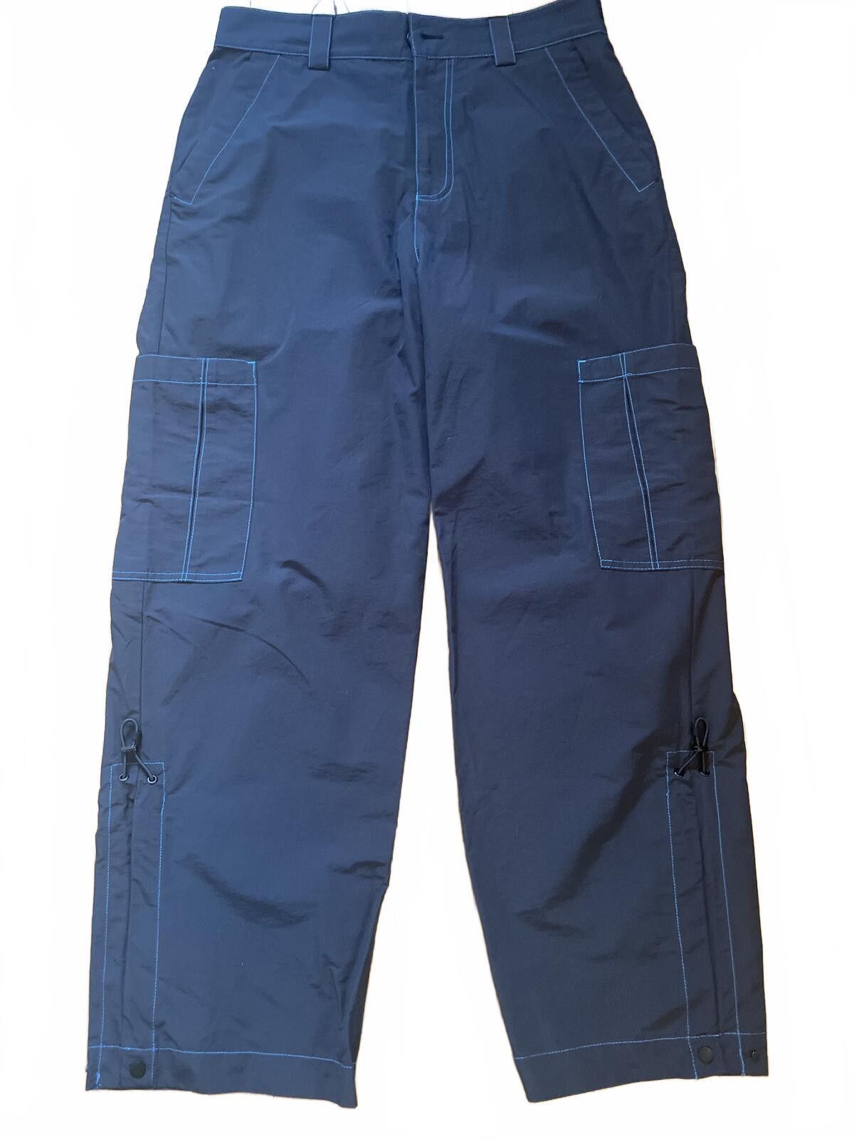 Zara Zara Men's Navy Blue Cargo Pants Size Medium Contrast Stitch Size US 32 / EU 48 - 1 Thumbnail