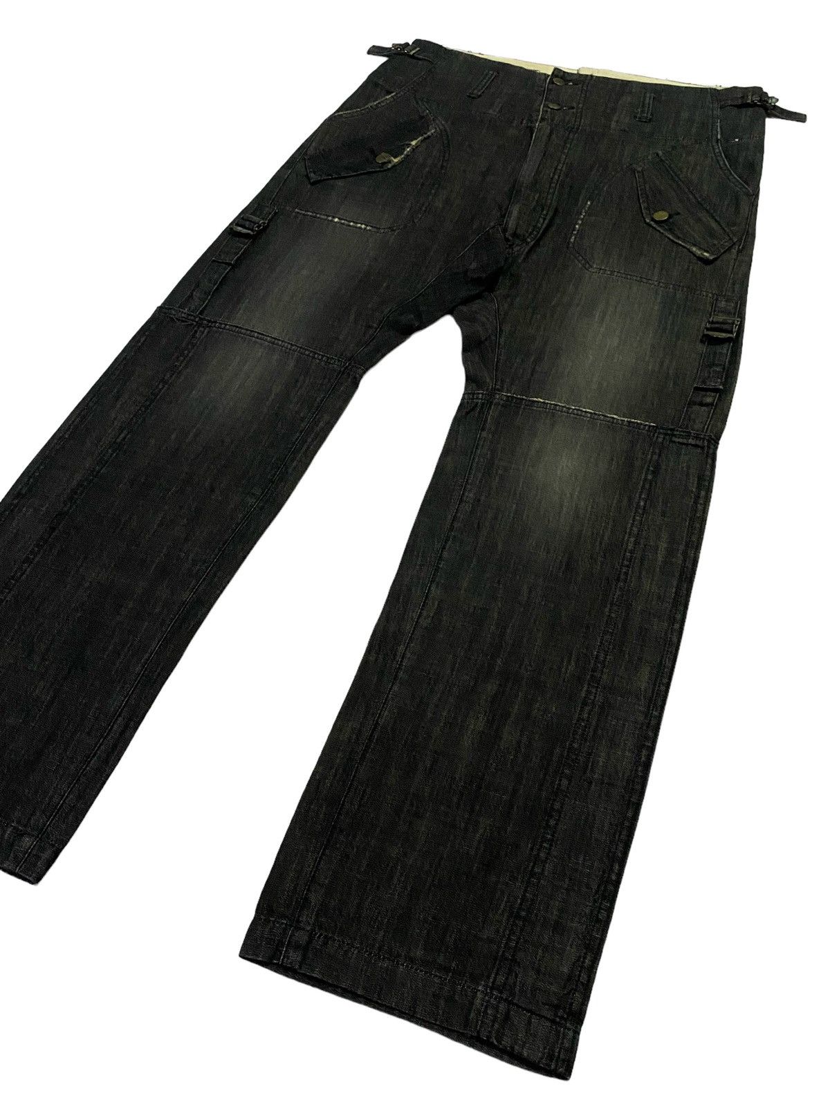 Final Home × Issey Miyake × Japanese Brand Rare🔥Final Home Denim Linen Pants Size US 34 / EU 50 - 23 Thumbnail