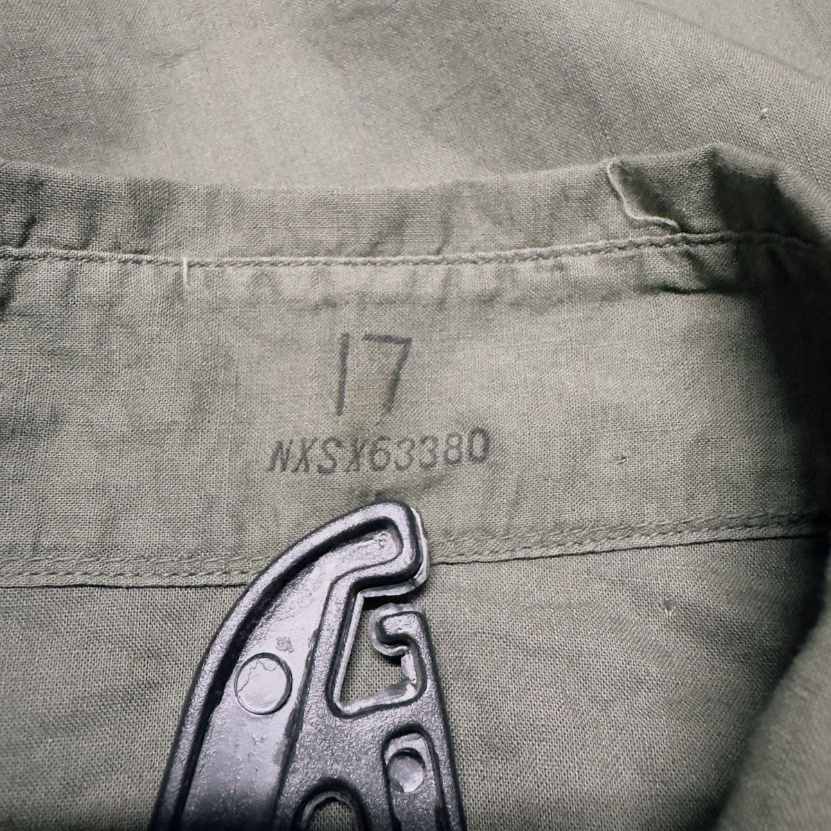 Vintage Vintage 40s 50s USN N-3 Poplin Shirt Size US XL / EU 56 / 4 - 12 Thumbnail