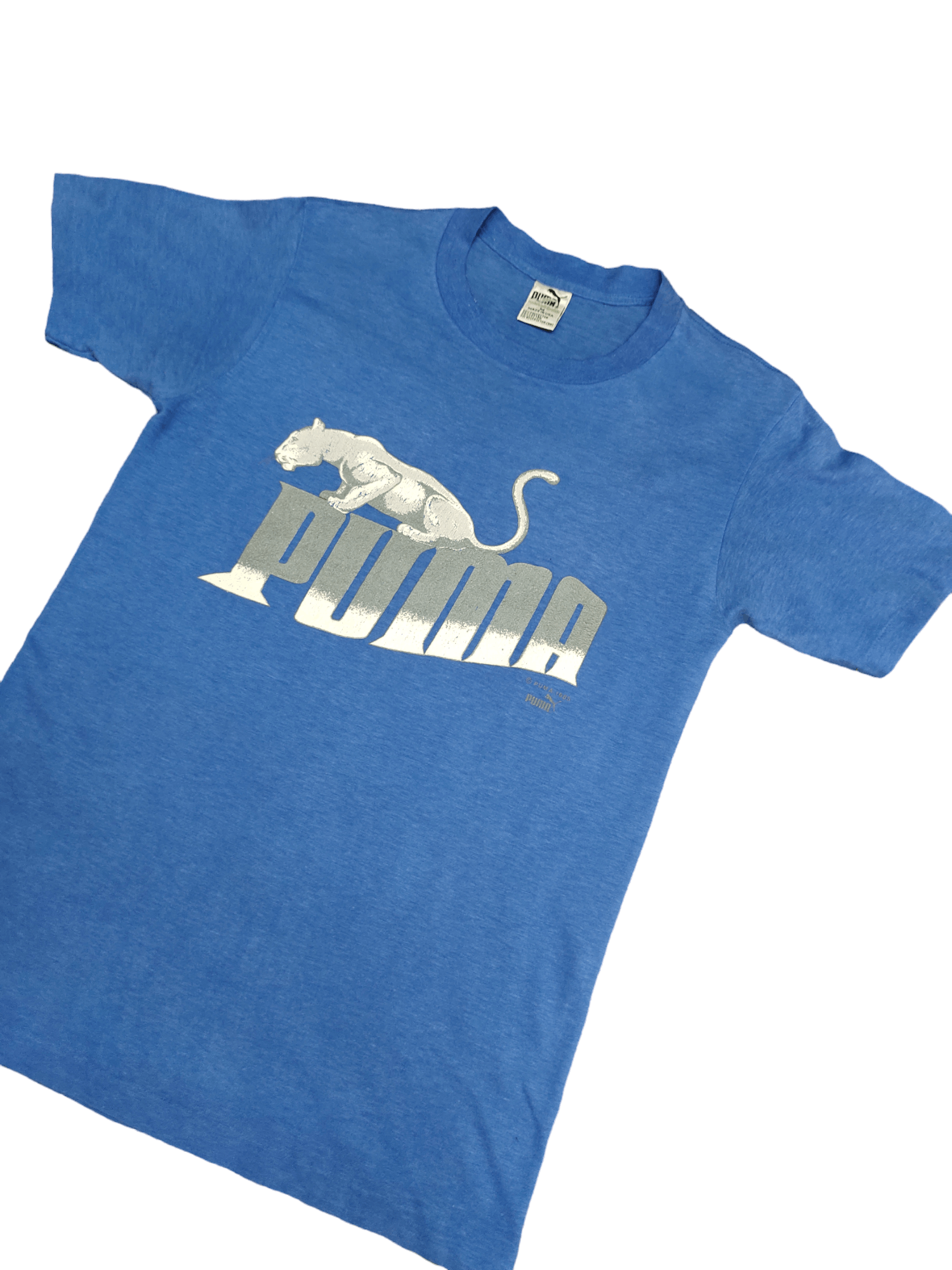Vintage 1980s Puma Logo 1985 Promo T-Shirt Size US M / EU 48-50 / 2 - 5 Thumbnail