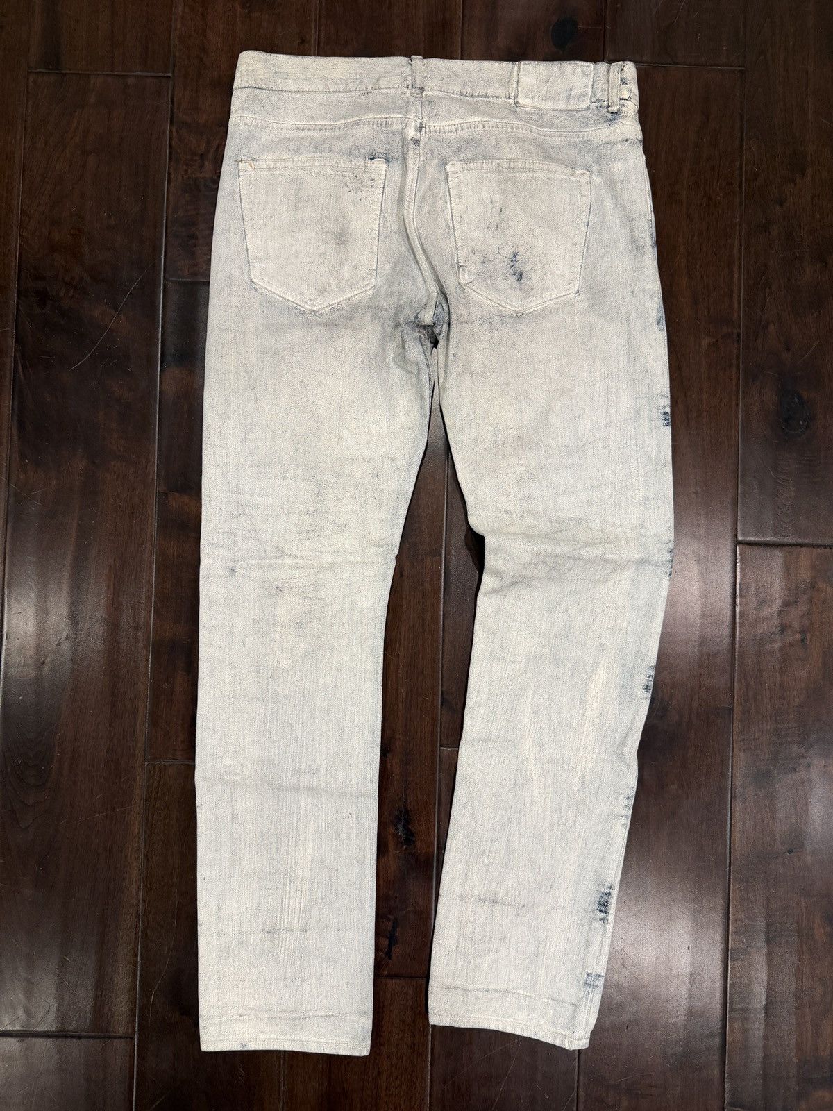 H&M × Maison Margiela Maison Margiela H&M White Painted Paint Denim Jeans 31 Size US 31 - 3 Thumbnail