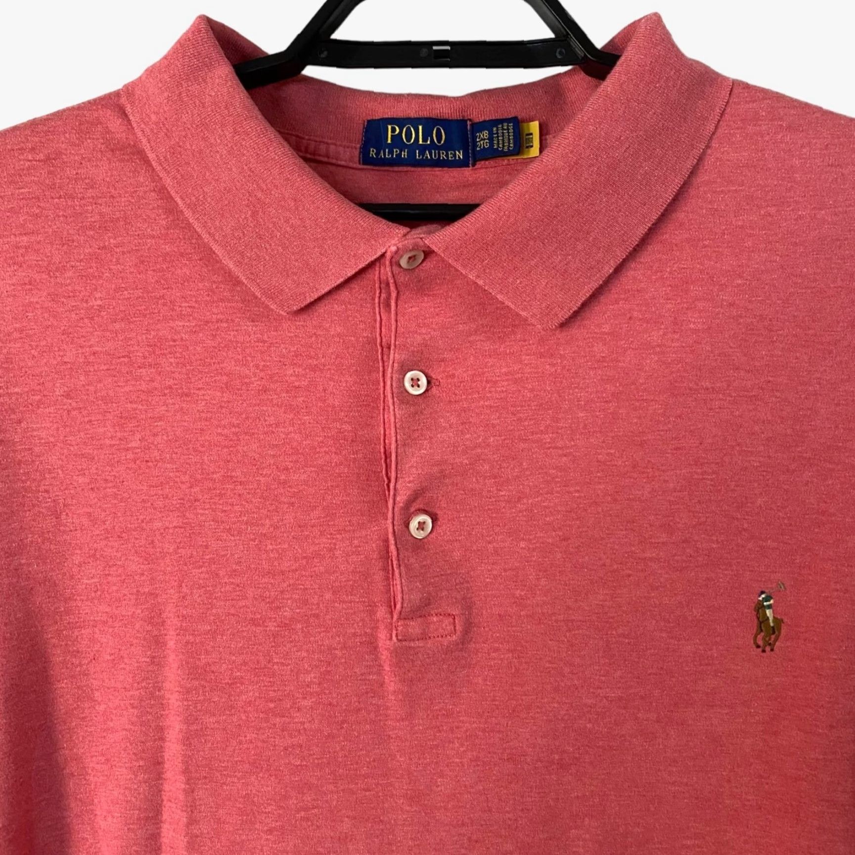 Ralph Lauren VINTAGE Polo Ralph Lauren Polo Shirt Big & Tall Light Red 2XB Men’s Size 2X Big & Tall Cotton Polo Shirt Mens Size US XXL / EU 58 / 5 - 4 Thumbnail