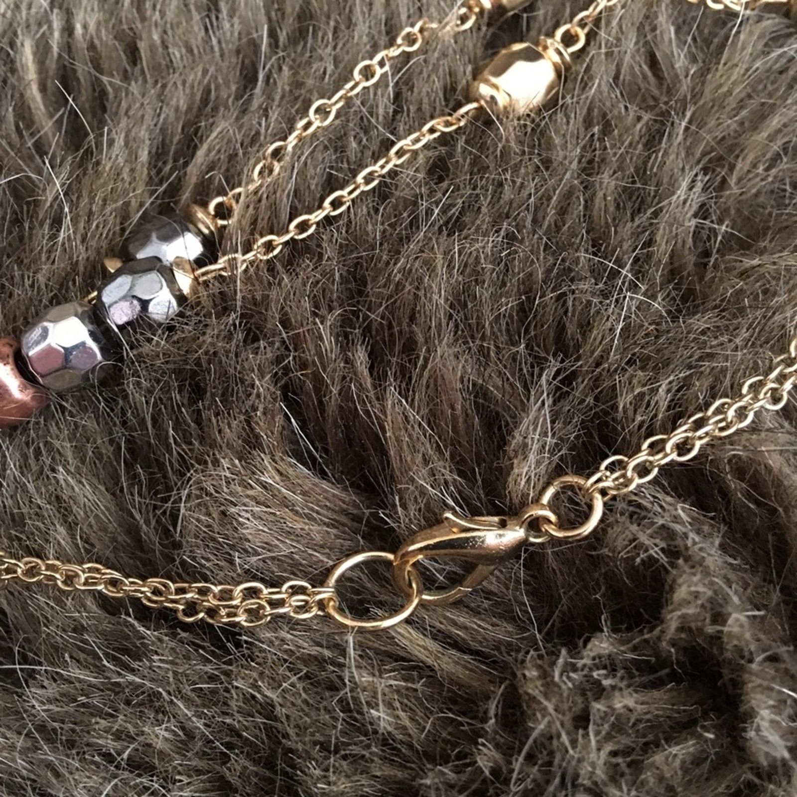 Vintage Vintage double strand metallic beads necklace Size ONE SIZE - 7 Thumbnail