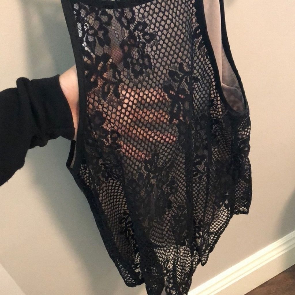 Other NWT Rumor Boutique Elegant Black Lace Tank Top Size S / US 4 / IT 40 - 3 Thumbnail