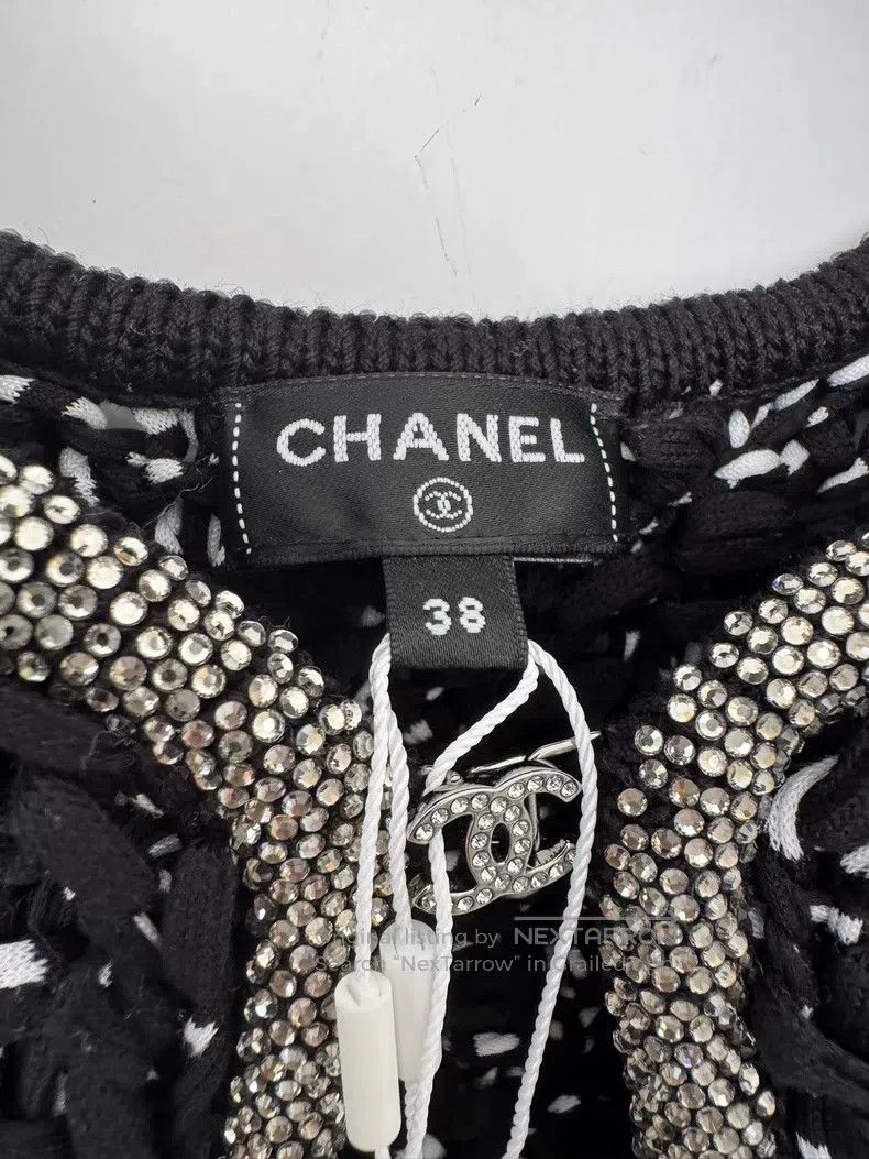 Chanel Chanel Black twill soft tweed diamond button cardigan coat Size XS / US 0-2 / IT 36-38 - 3 Thumbnail