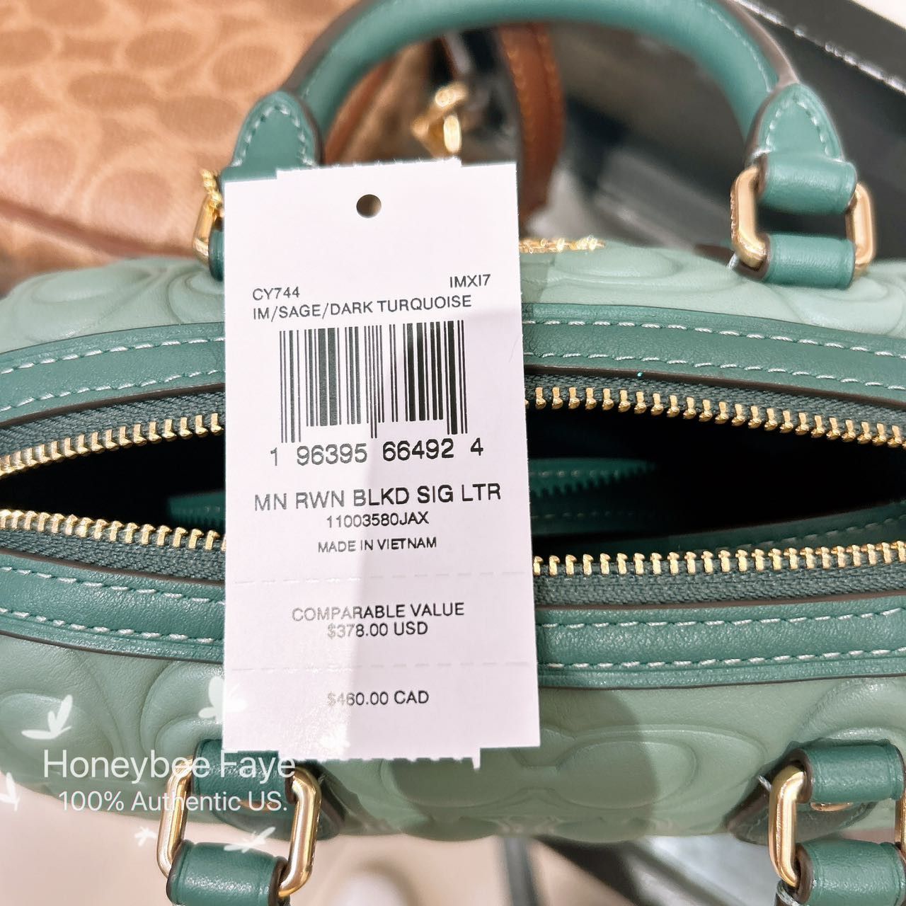 Coach Mini Rowan Crossbody Bag In Blocked Signature Leather CY744 Size ONE SIZE - 6 Thumbnail
