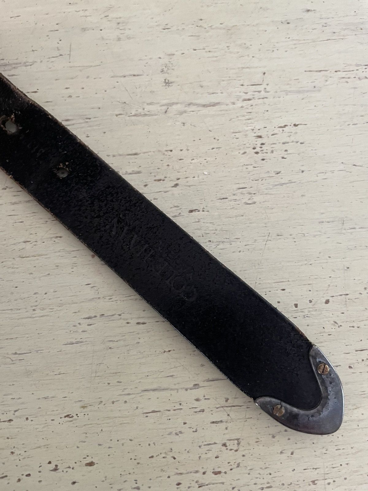 Cole Haan × Vintage Conch Embellished Belt Size 36 - 8 Thumbnail