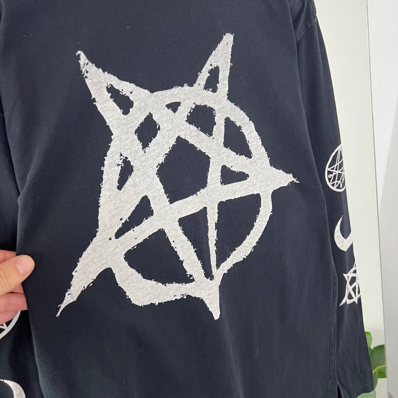 Disturbia Vintage Disrurbia Gothic Pentagram Over Print 90s Size US L / EU 52-54 / 3 - 8 Thumbnail